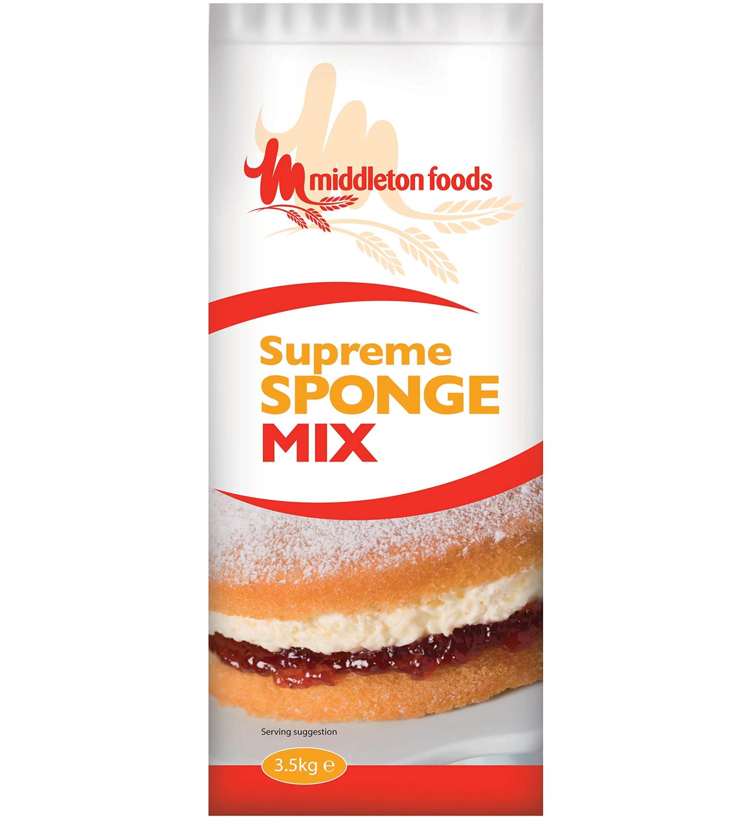 Middletons Supreme Plain Sponge Cake Mix - 1x3.5kg