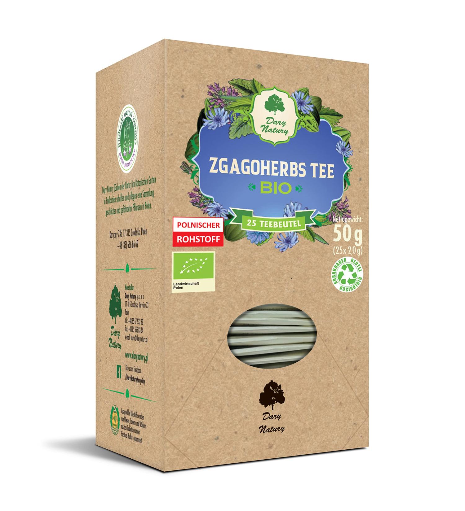  Dary Natury Organic Tea (recommended for heartburn) (25 x 2 g) - DARY NATURY - Buy Online on GoSupps.com