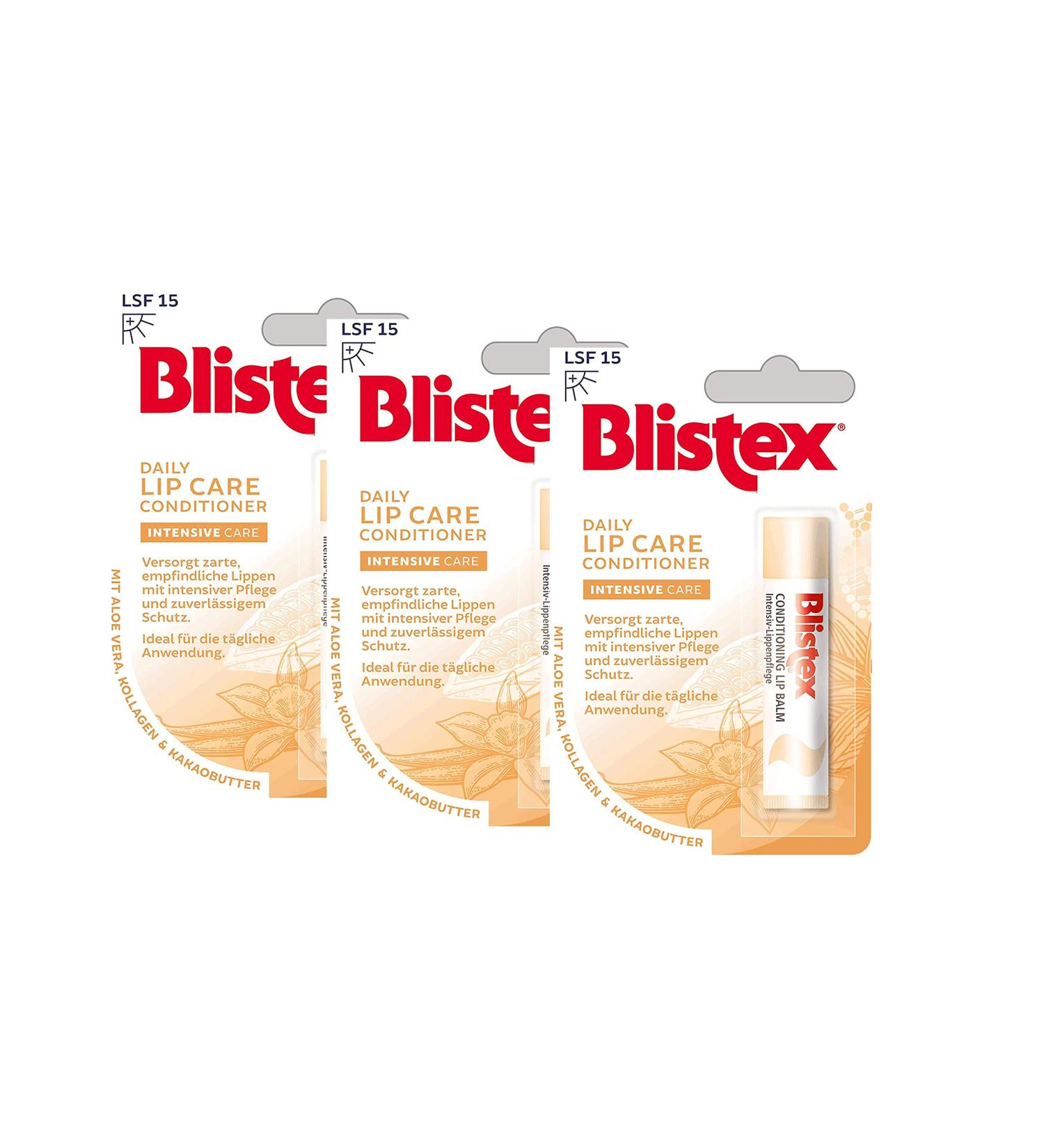 Blistex DAILY Lip Care 3 Pack Conditioner for Dry Hazy Lips 4.25g - Buy Online on GoSupps.com