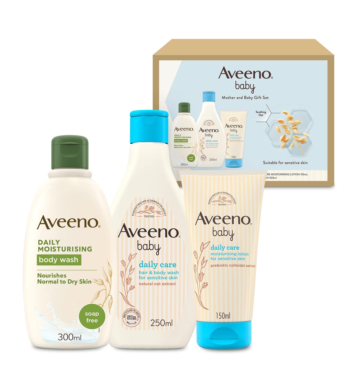 Aveeno Baby Mother & Baby Gift Set - Gentle Skincare Essentials - Buy Online on GoSupps.com