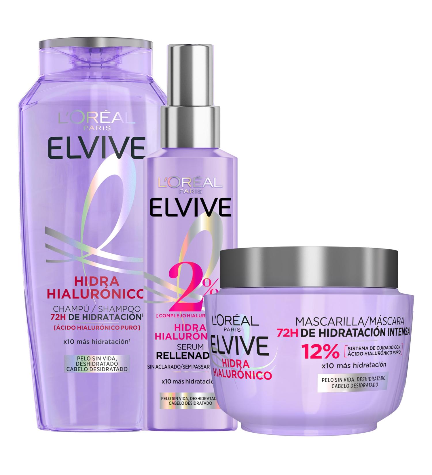  L'Oreal Paris L'OREAL Elvive Hyaluron Mask 300ml + Serum - Buy Online on GoSupps.com