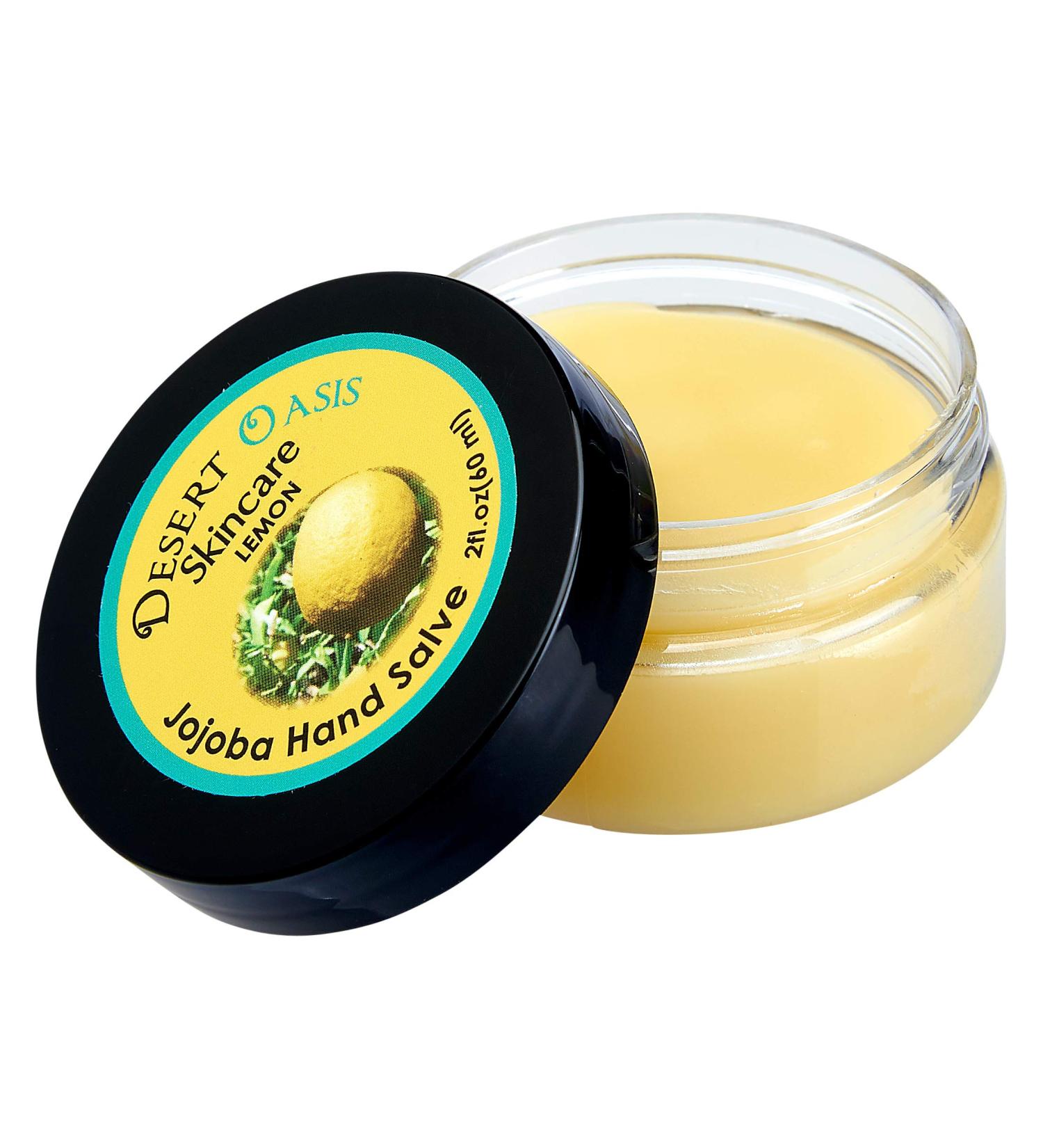 Desert Oasis Jojoba Oil Lemon Hand Salve - 2 oz | Moisturizing Skincare for Healthy Hands - Buy Internationally - Buy Online on GoSupps.com