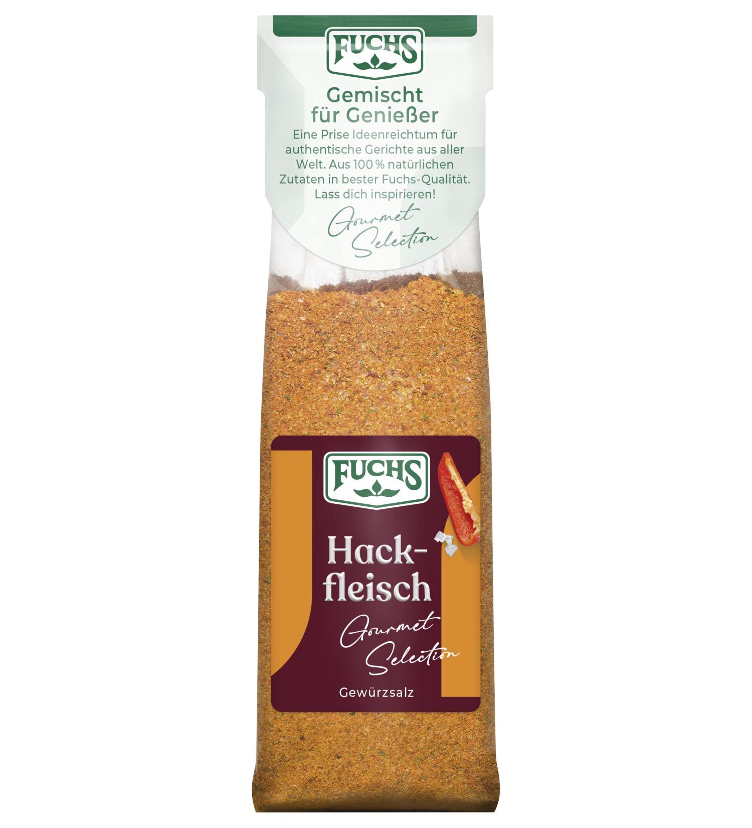 Fuchs Gourmet Selection Classic/Native Hack Meat Spice Salt - 80g Refill for Fricadels Burgers & Vegan Dishes - Ideal Seasoning for Minced Meat - Buy Online on GoSupps.com