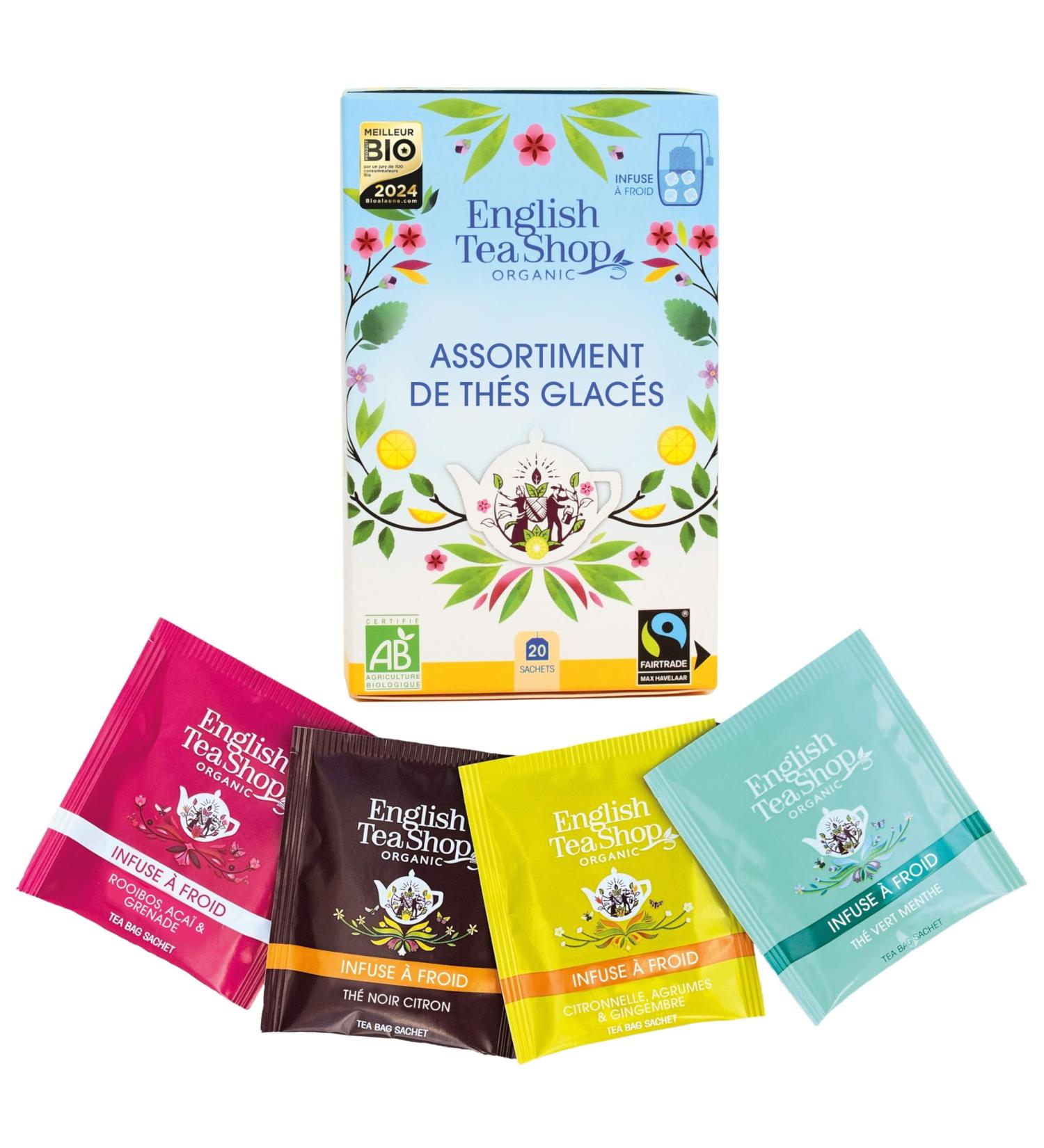 English Tea Shop - Organic cold brew iced tea - Natural organic ice tea - 20 cold brew tea bags to create refreshing sugar-fr - Buy Online on GoSupps.com
