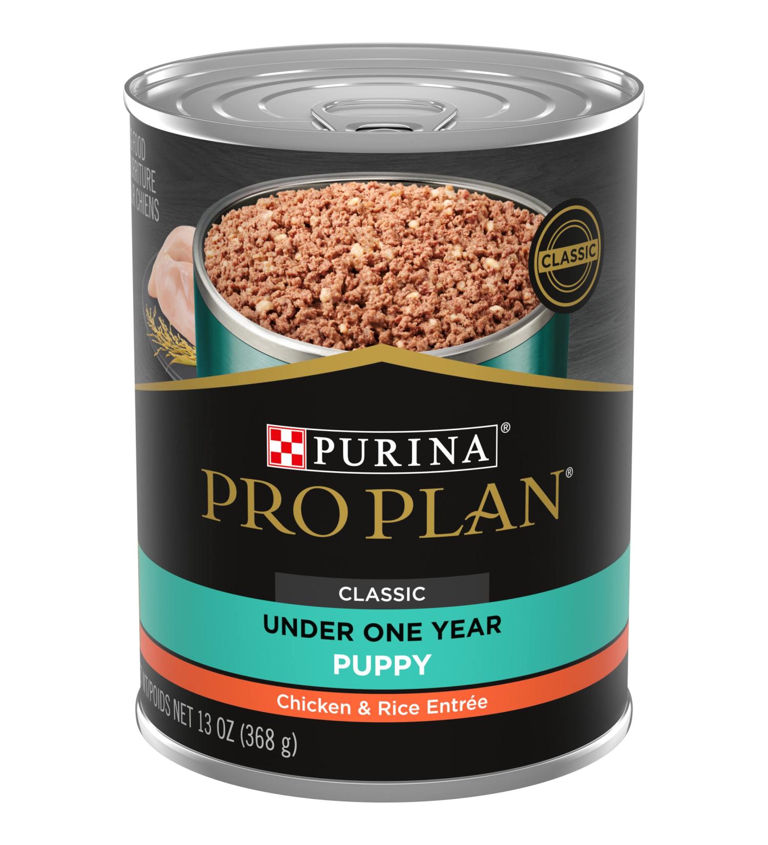 Purina Pro Plan High Protein Wet Puppy Food - Chicken & Rice - 12 Pack (13 oz. Cans) - Buy Online on GoSupps.com