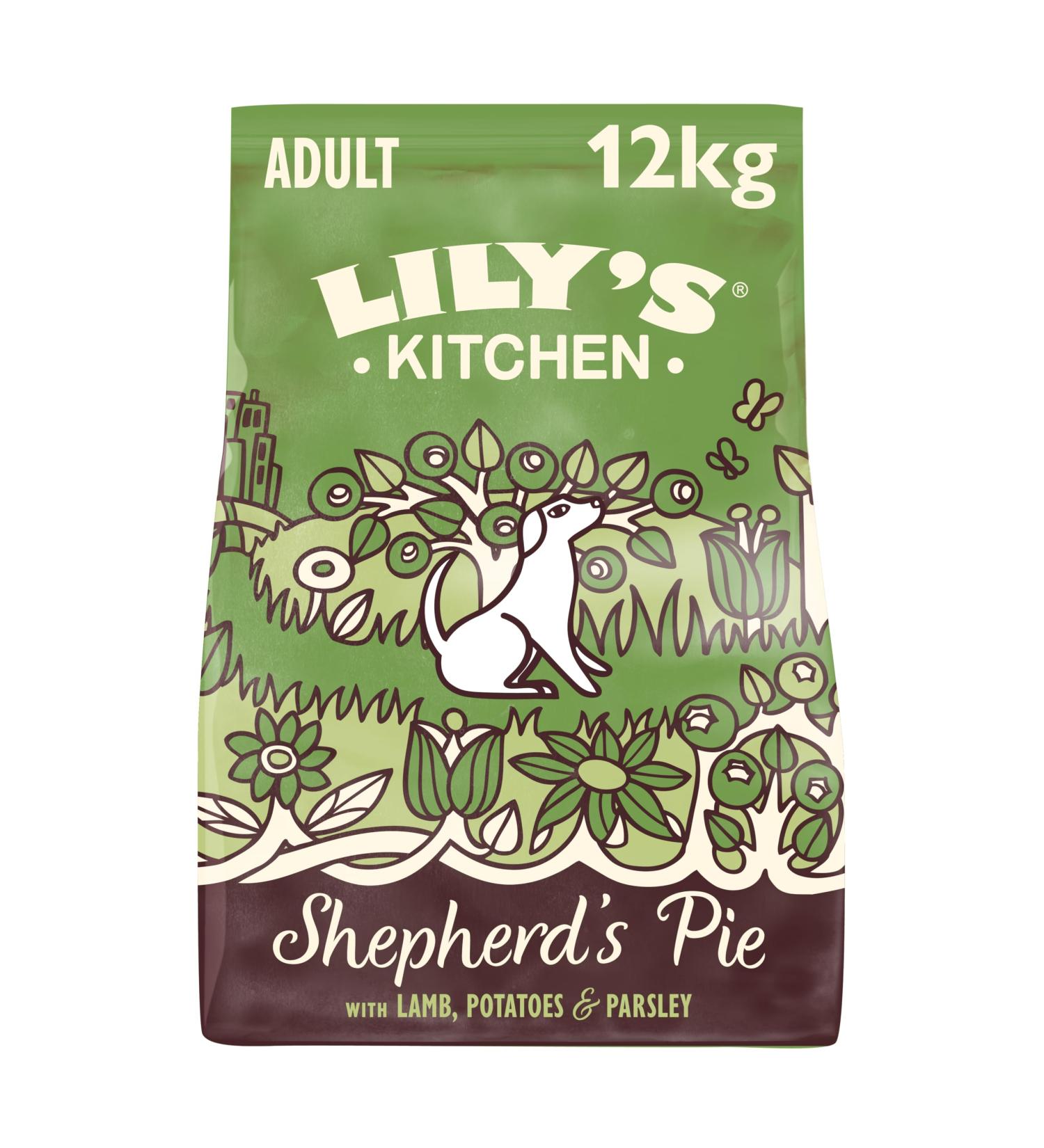 Lily's Kitchen Made with Natural Ingredients Adult Dry Dog Food Lamb Shepherd's Pie Balanced Recipe 12kg bag - Buy Online on GoSupps.com