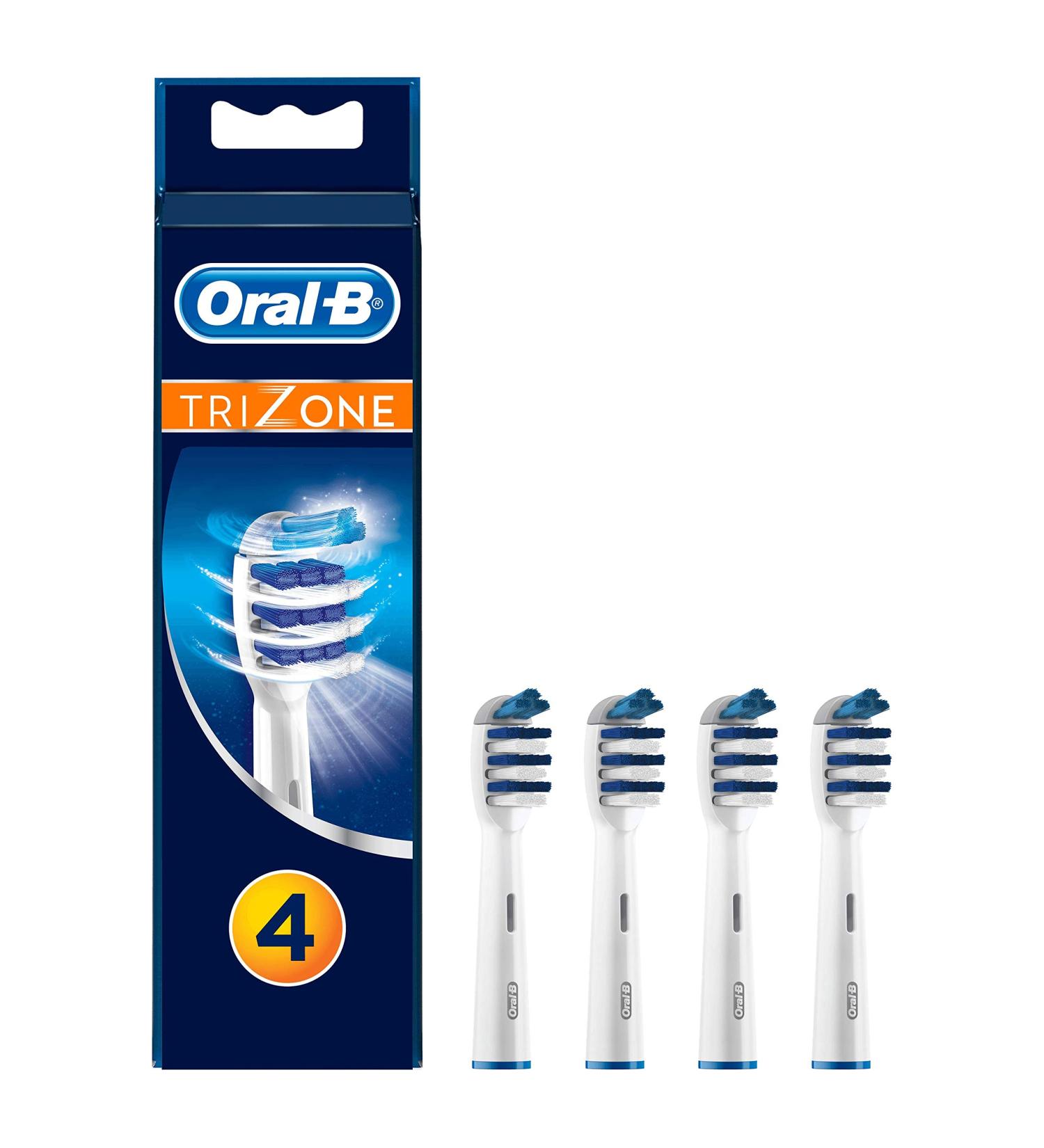 Buy Braun Oral-B 52708 Trizone Brush Heads - 4-Pack Oral Care Accessories for Brighter Smiles - Buy Online on GoSupps.com