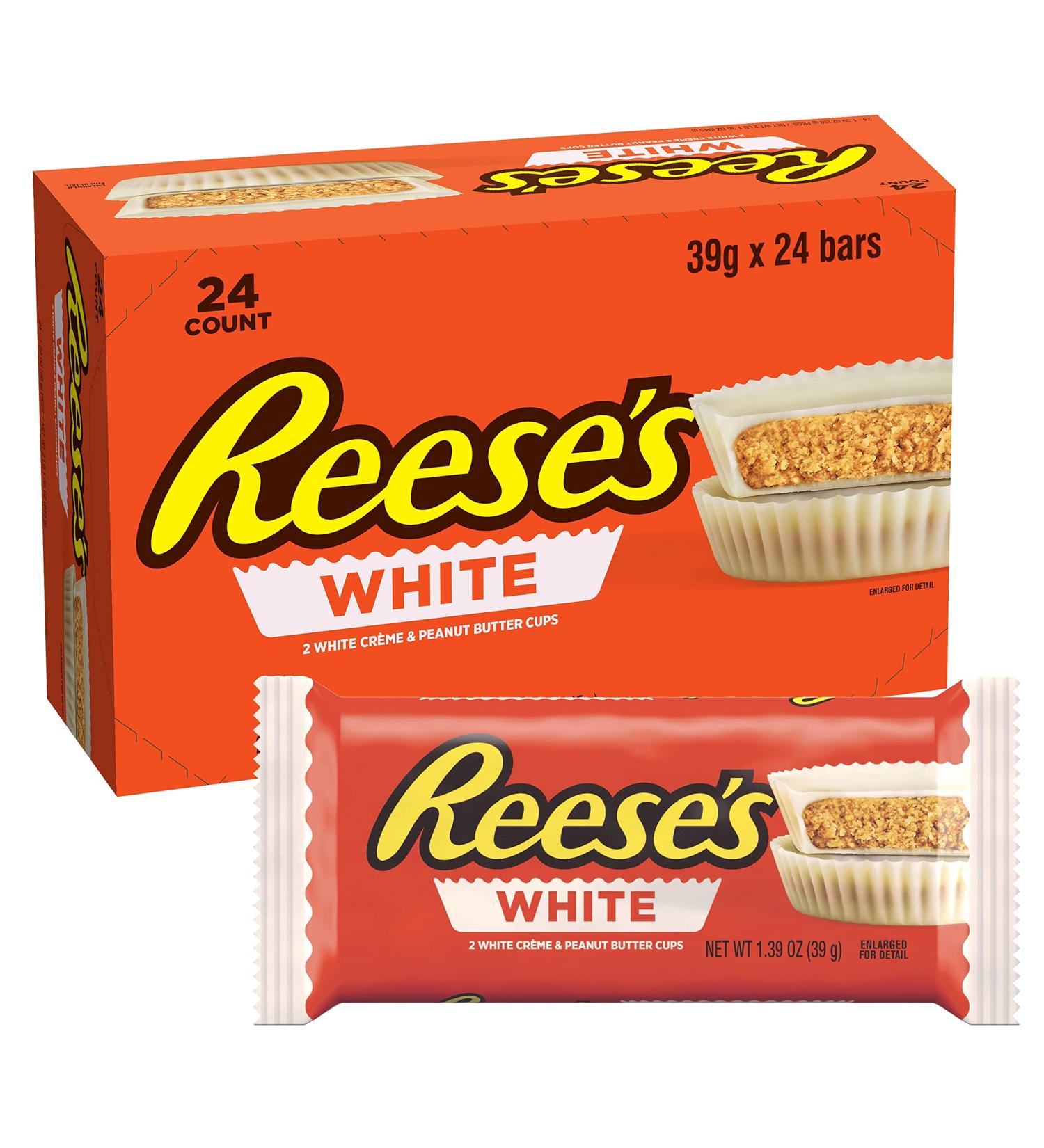 Buy Reese's Peanut Butter Cups - White Chocolate (24x39.5g) - International Shipping Available! - Buy Online on GoSupps.com