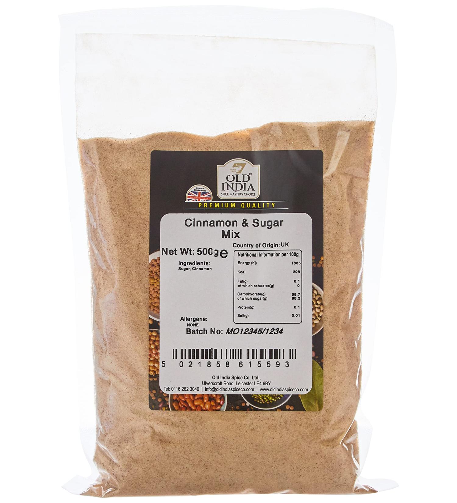 Old India Cinnamon & Sugar Mix 500g - Premium Blend for Delicious Treats - Buy Online on GoSupps.com