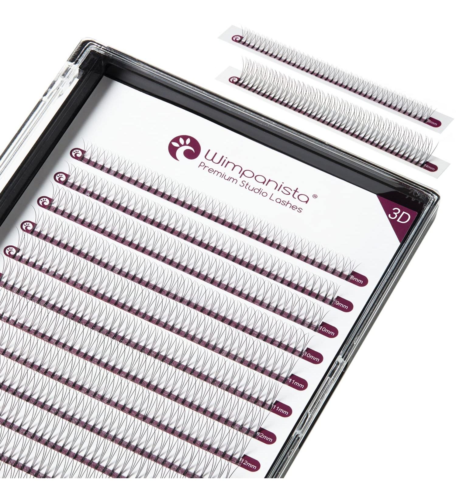 W Lashes D Curl Silk Eyelashes Maxi Mix - 450 Fans 0.07mm Thickness 8-14mm Lengths for Eyelash Extensions| International Shipping - Buy Online on GoSupps.com