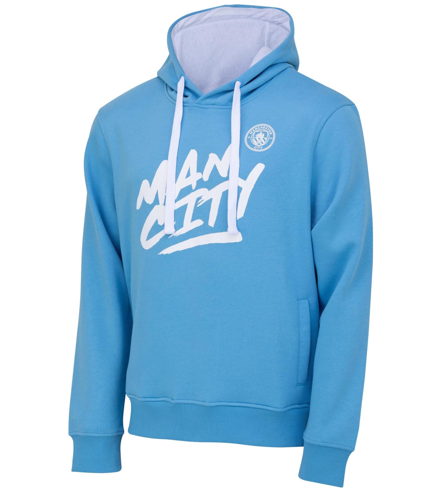 Manchester City Hoodie Official Collection S Blue