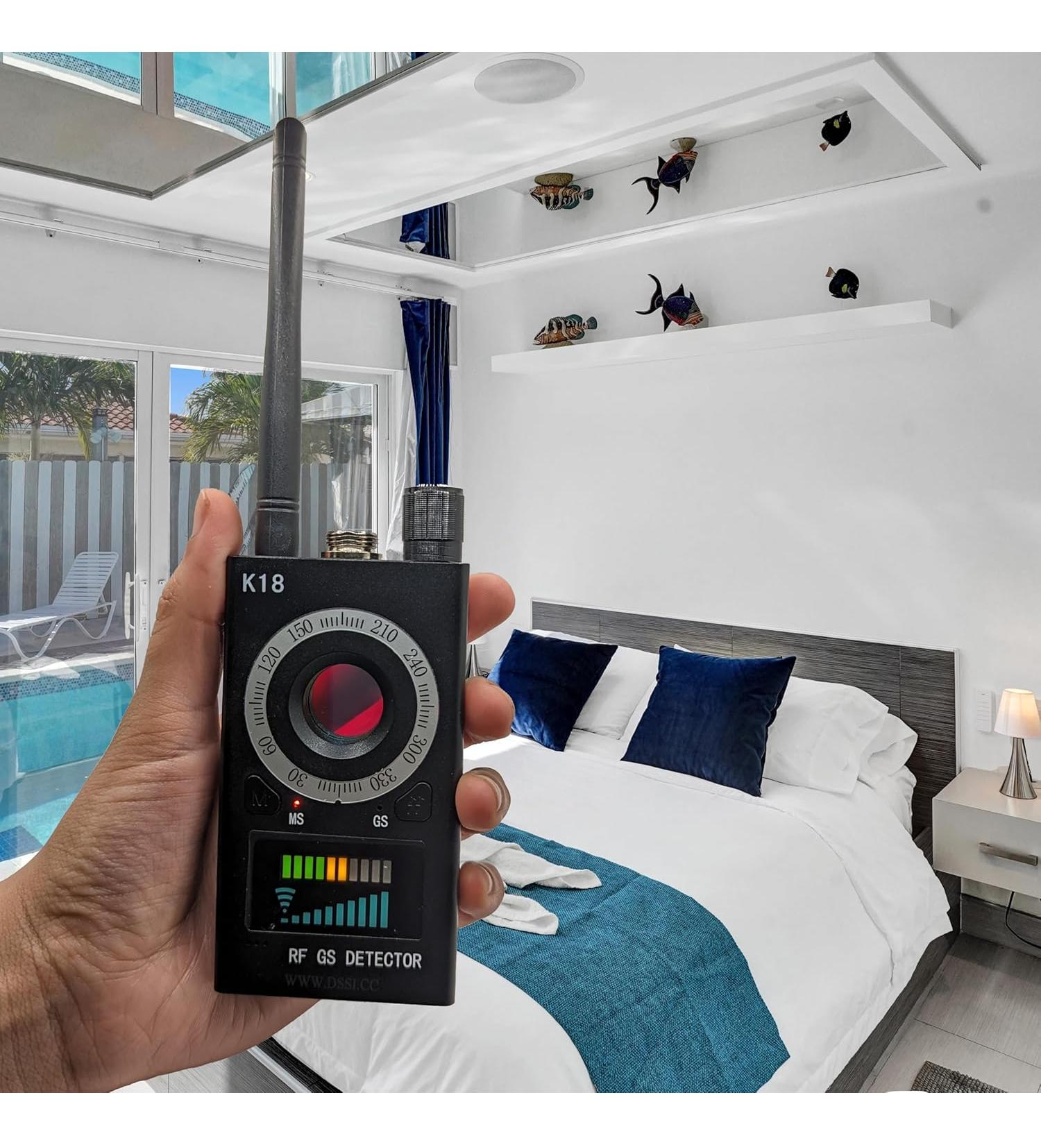 Spy Spot Bug Detector RF Lens Finder Camera Detector GSM Listening Device GPS Tracker Finder Wireless Signal - Black - Buy Online on GoSupps.com