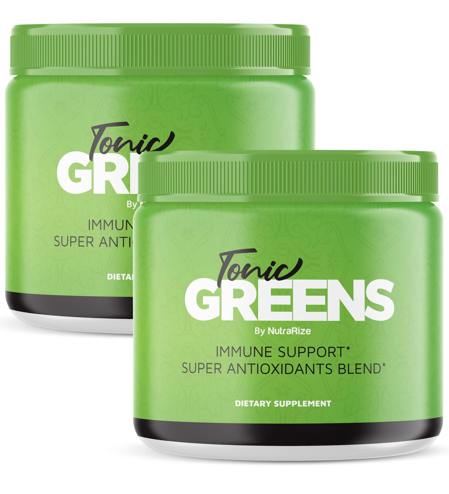 Buy Tonic Greens (2 Pack) - All-Natural Immune Support Supplement | Delicious Detox Green Powder (60 Servings) - Health & Wellness Reviews - Buy Online on GoSupps.com