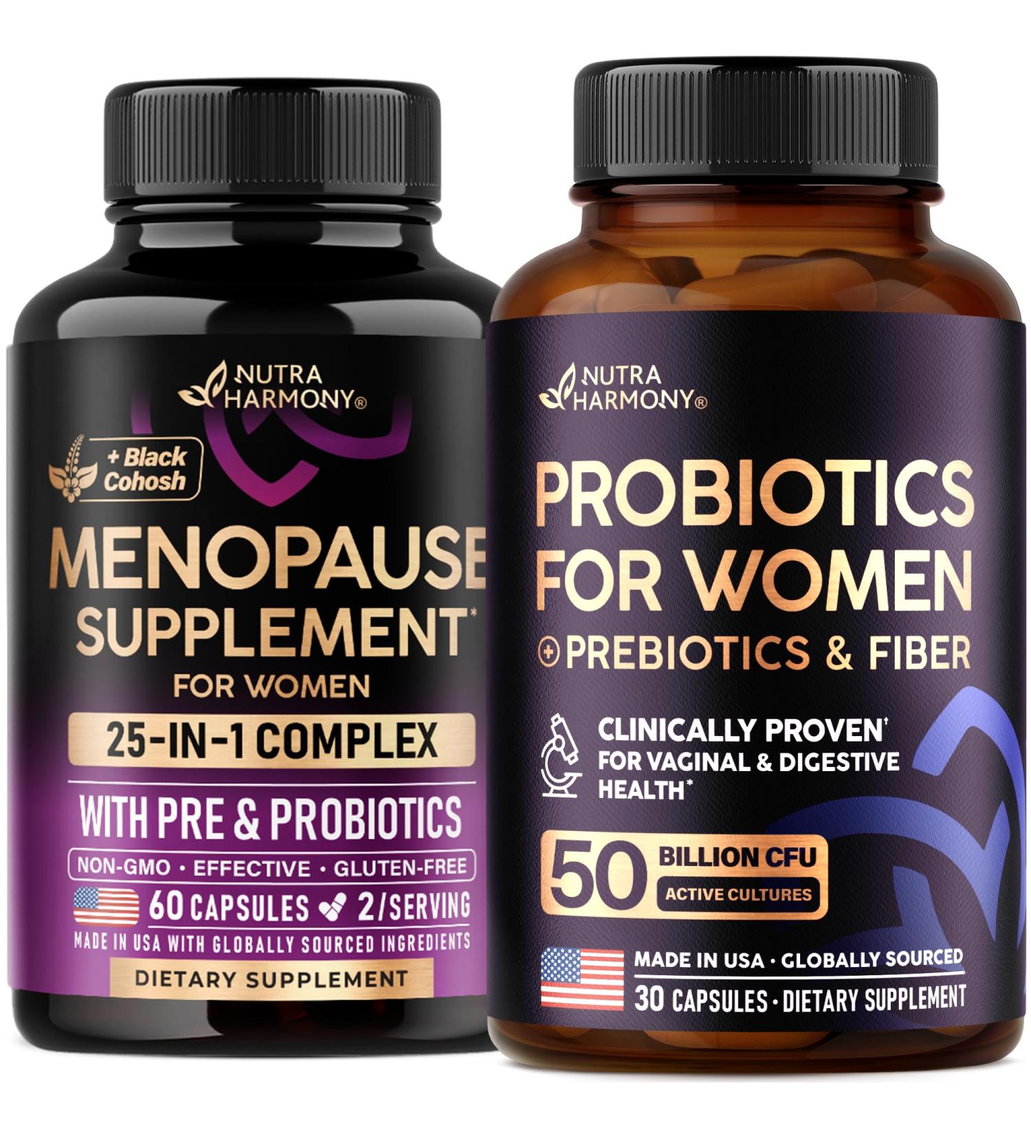 NUTRAHARMONY Menopause Support & Probiotics for Women Capsules