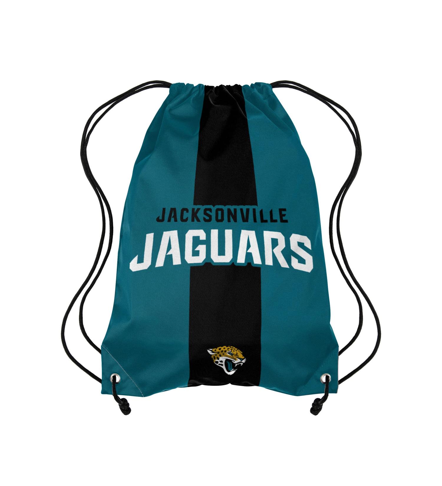 Jacksonville Jaguars NFL Team Stripe Wordmark Drawstring Backpack