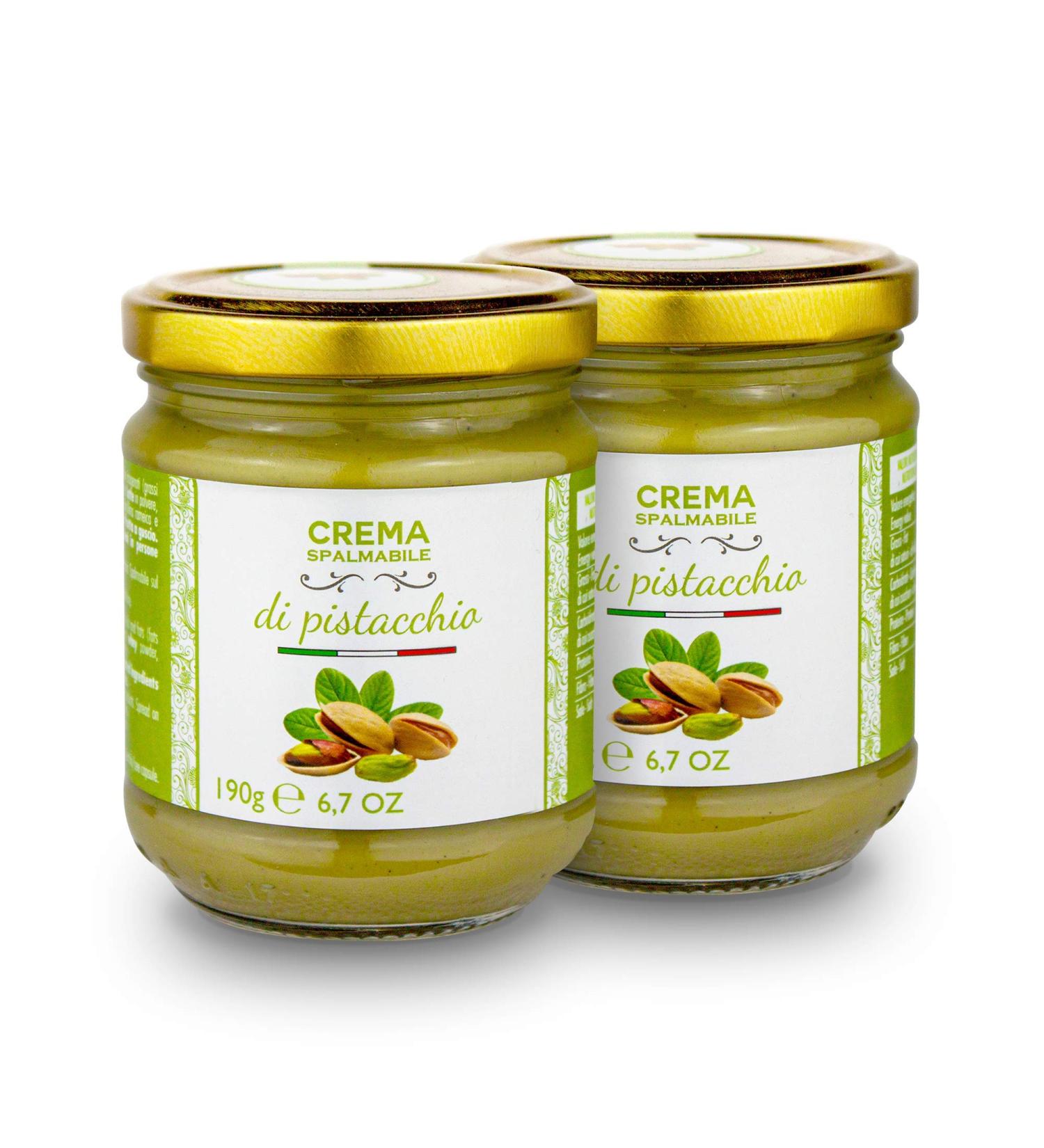  Brontedolci Brontedolci sweet pistachio cream 40 pistachios 2 x 190 g Brontedolci Italy pistachios 190 g 2er Pack - Buy Online on GoSupps.com