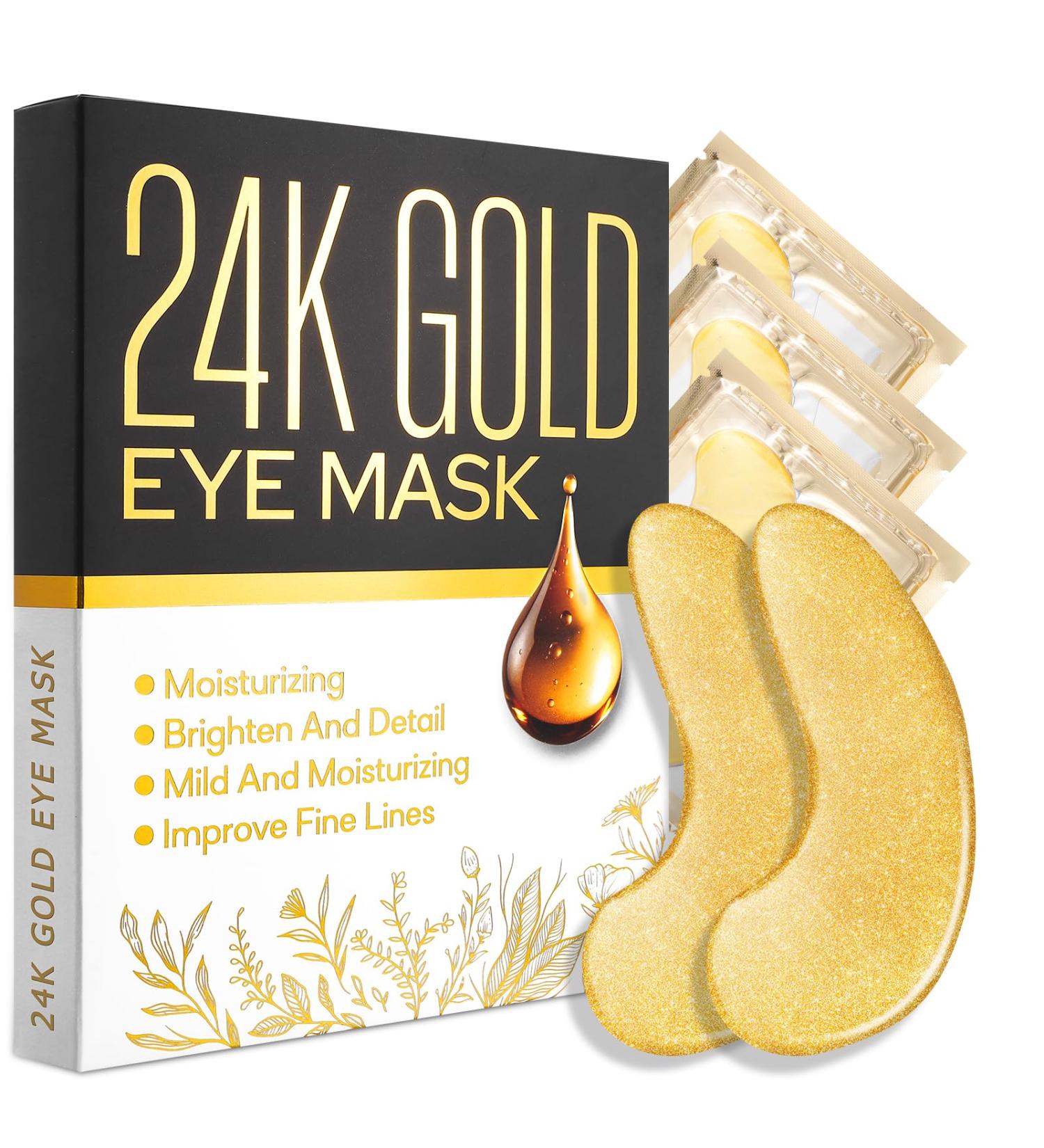 Under Eye Patches for Puffy Eyes & Dark Circles - 24 Pcs Collagen & Snail Mucin Eye Masks | Wrinkle Relief Skin Care - Buy Online on GoSupps.com