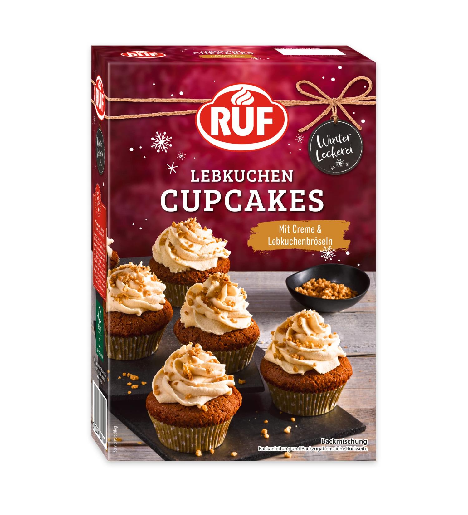 Delicious Gingerbread Cupcakes - Creamy Frosting & Winter Spice Muffins - 8 Pack (350g) | International Shipping Available - Buy Online on GoSupps.com