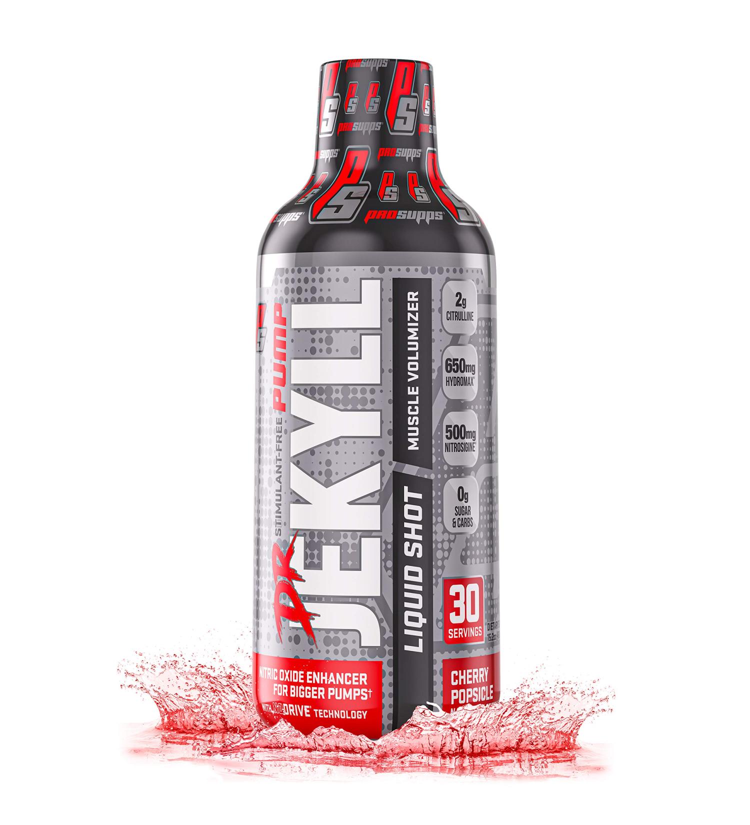 ProSupps Dr. Jekyll Pump â€“ Stimulant-Free Cherry Popsicle 15.2 oz for Enhanced Performance - Buy Online on GoSupps.com