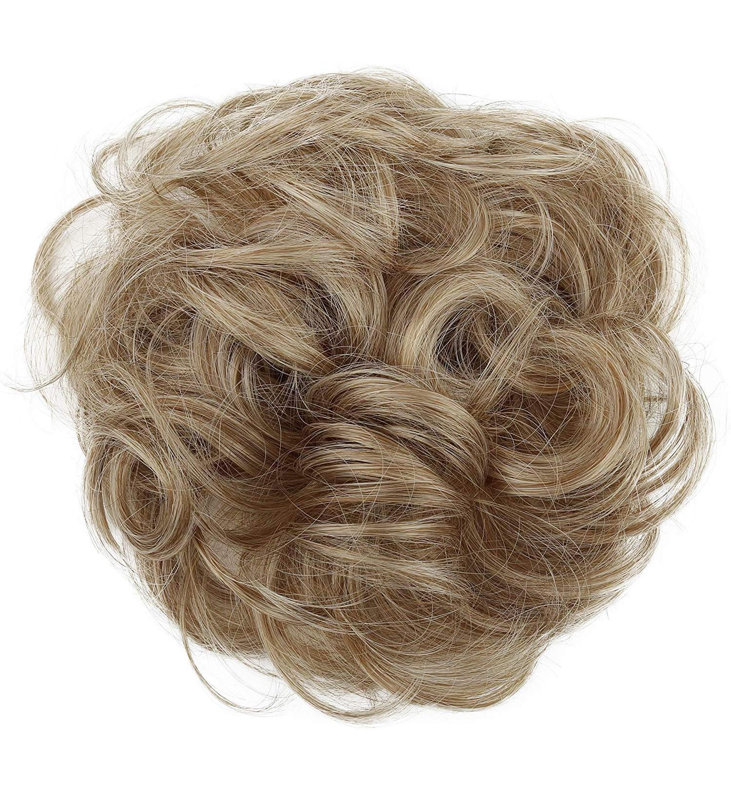 CAISHA Messy Scrunchie Bun Voluminous Wavy Hairpiece - Strawberry Blonde Mix - Buy Online on GoSupps.com