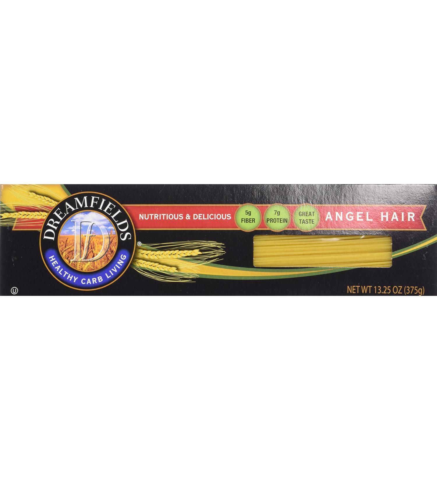 Dreamfields Angel Hair Pasta 13.25 oz - Low Carb, High Fiber Pasta Option - Buy Online on GoSupps.com