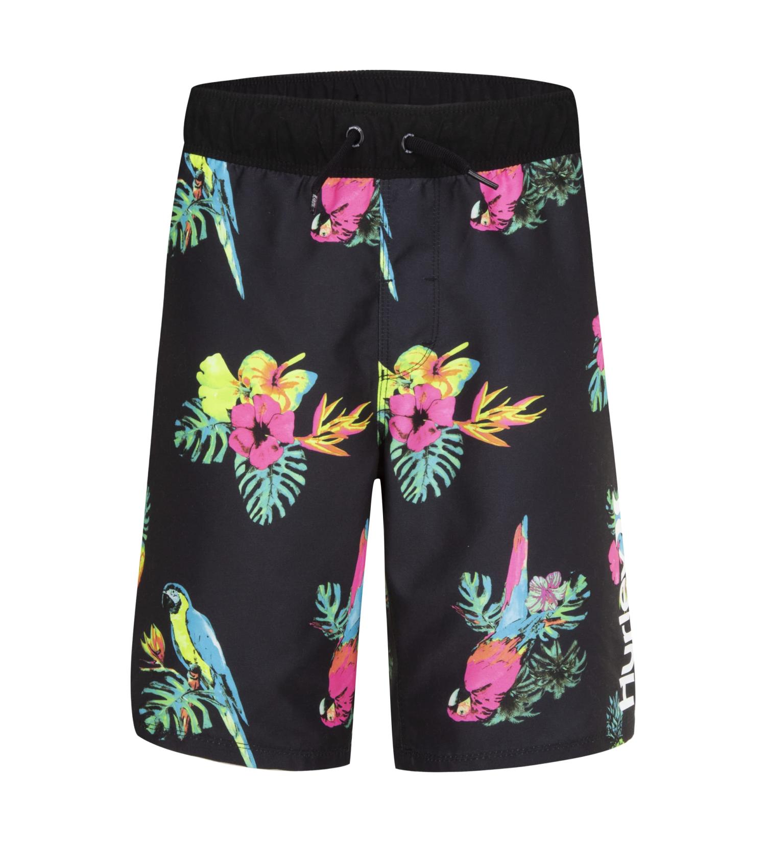 Nike Boys Hrlb Parrot Floral Pull On SWM Board Shorts - Scarlet | 4 Years | International Shipping Available - Buy Online on GoSupps.com