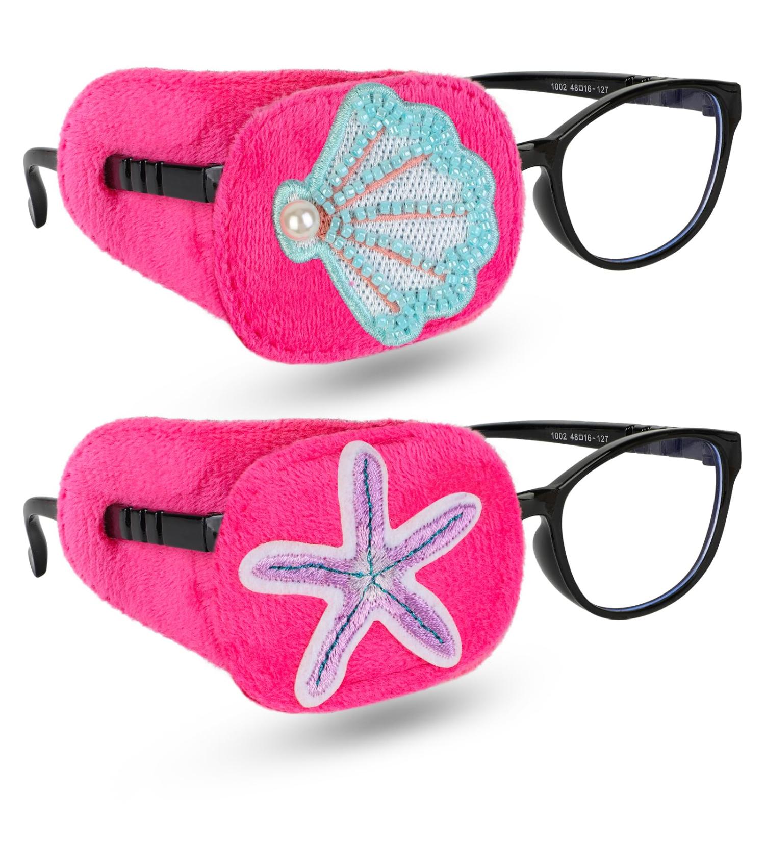 2 Piece Reusable Eye Patches for Kids with Glasses - Treating Lazy Eye & Strabismus - Soft Amblyopia Eye Patch for Girls and Boys - Buy Online on GoSupps.com