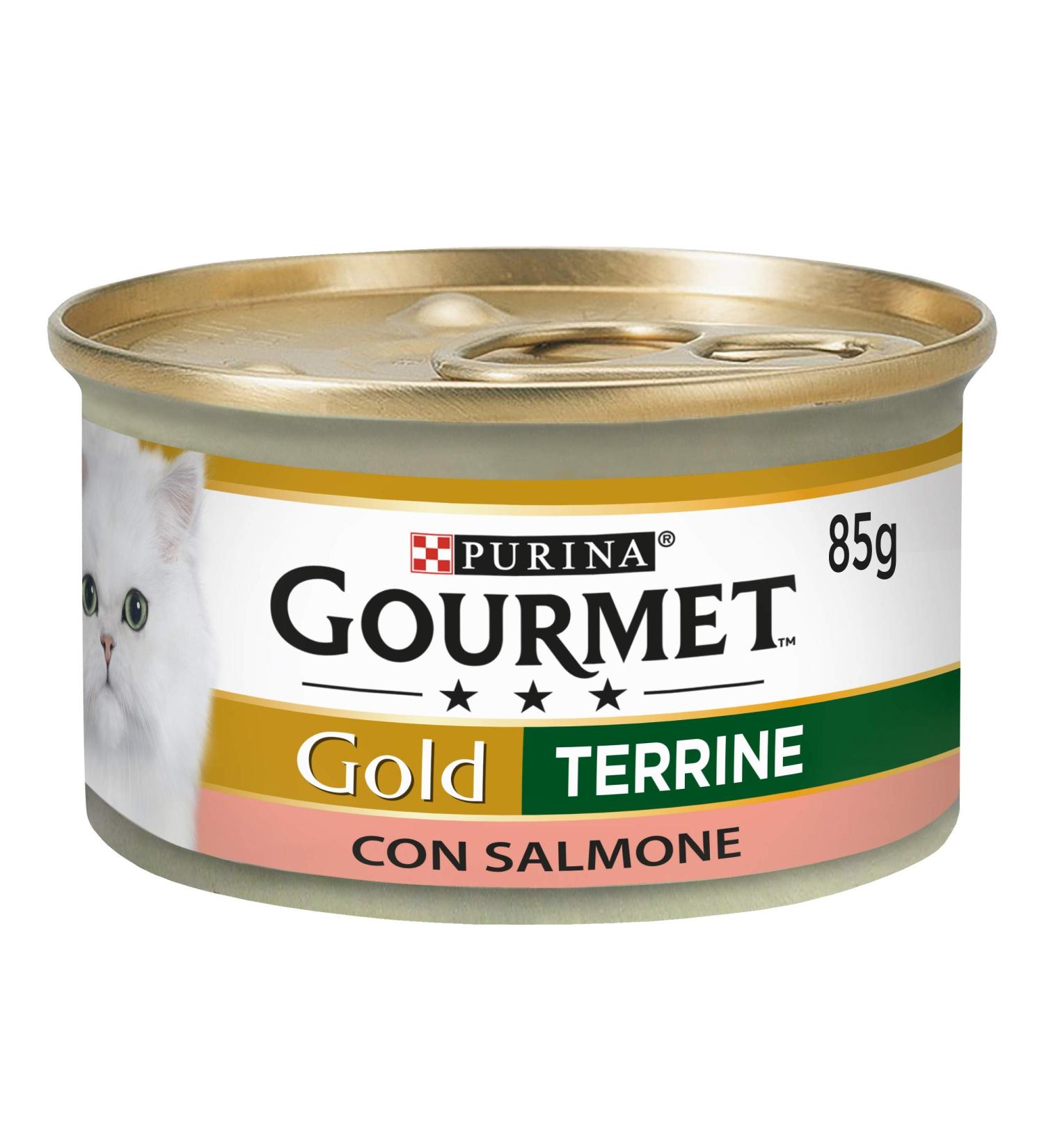 Purina Gourmet Gold - Pack of 24 cans of wet p t with salmon for cats 85 g each - Buy Online on GoSupps.com