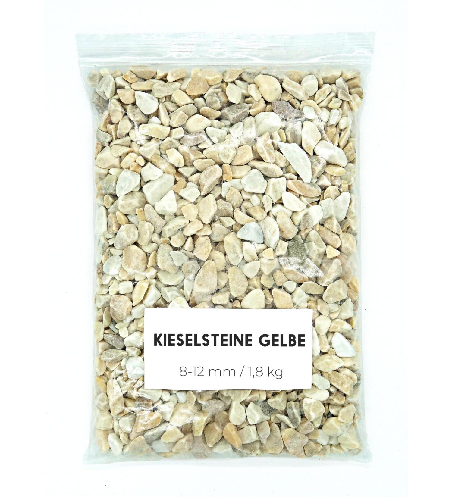 Landare Yellow Pebble Stones 1.8kg | Decorative Gravel for Vases & Gardens (8-12mm) - Buy Online on GoSupps.com