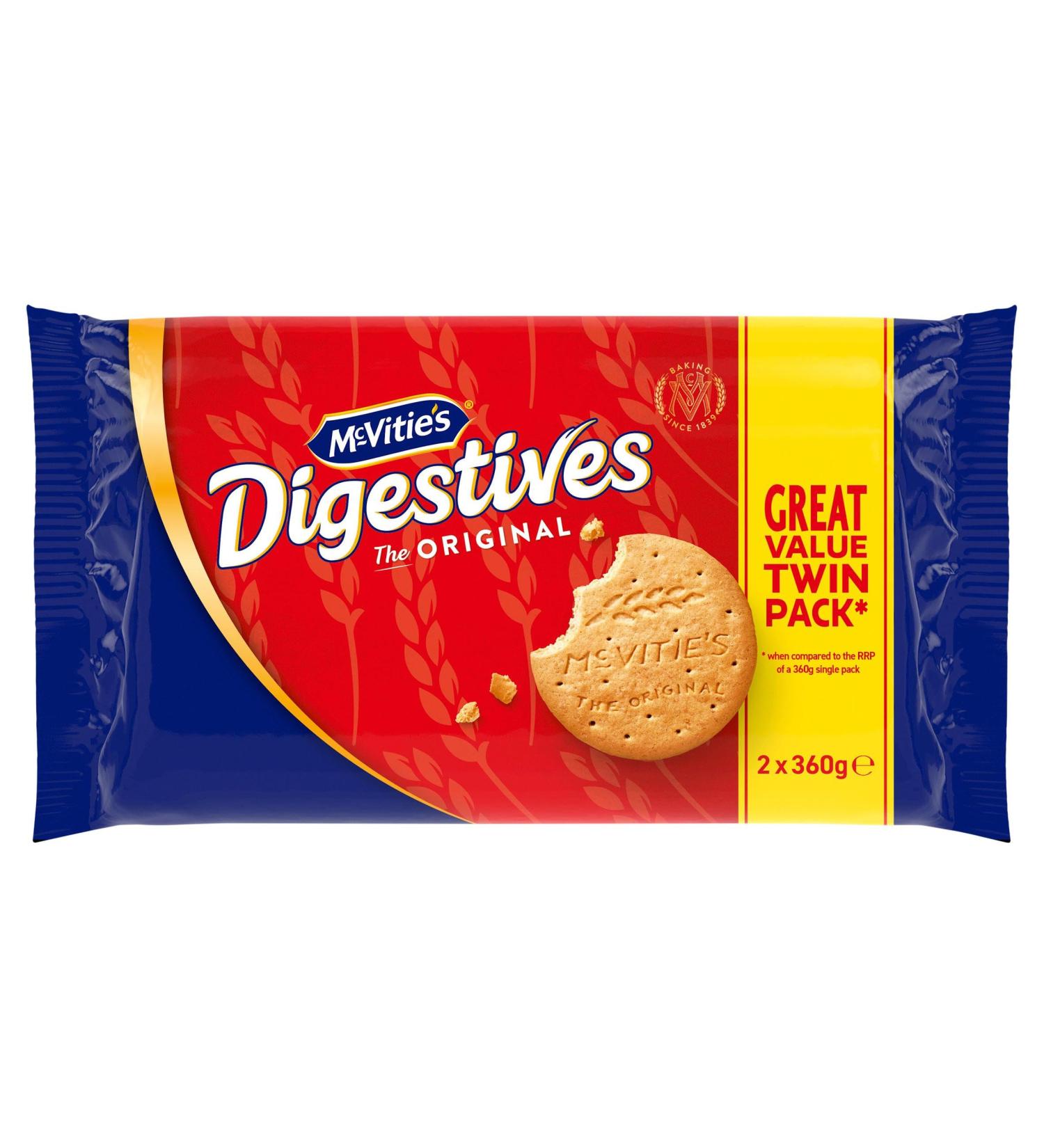 McVitie's Digestives The Original 2 x 360g