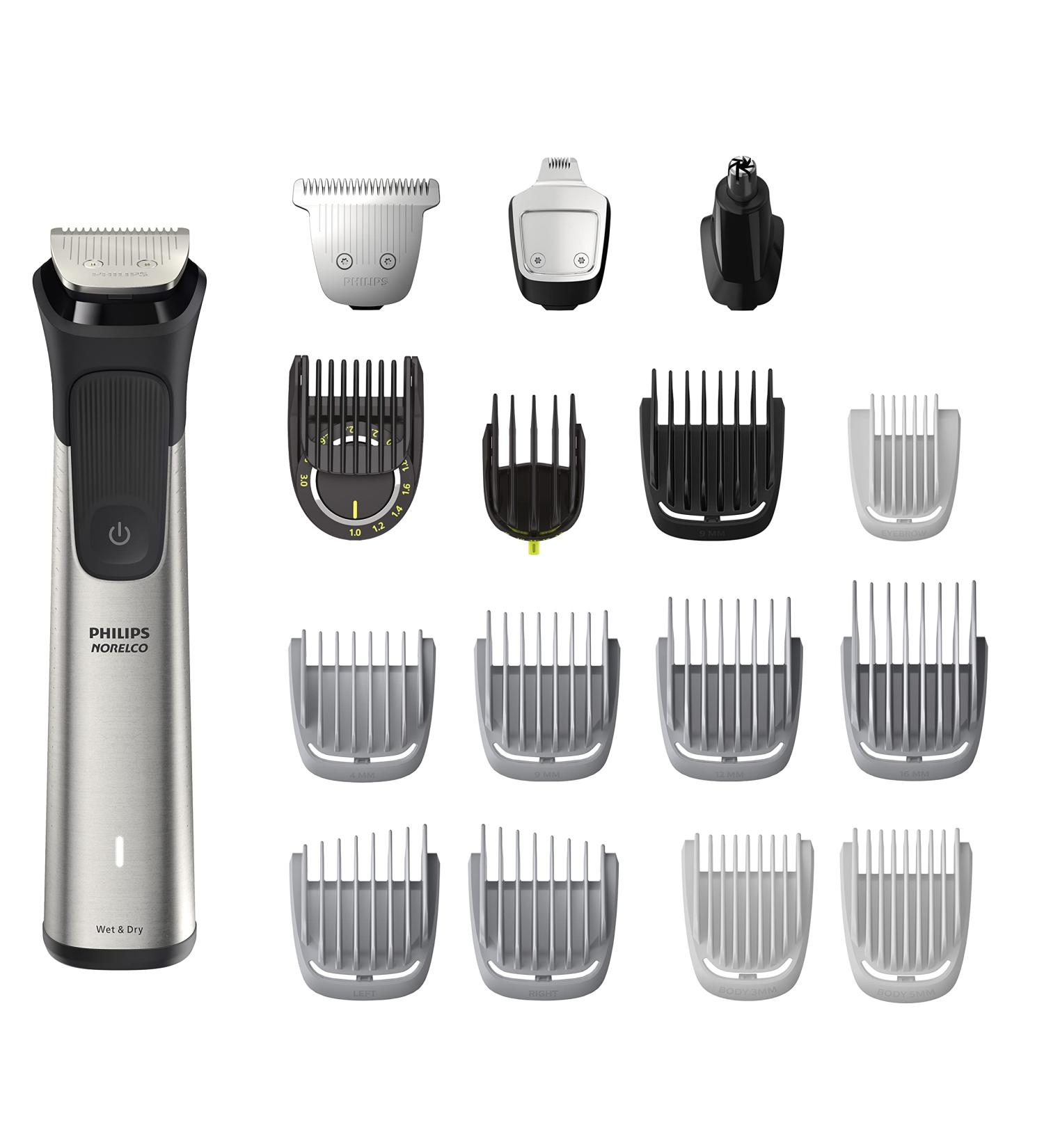 Philips Norelco Multigroom Series 7000 Men's Grooming Kit - MG7910/49 | Trimmer for Beard, Head, Hair, Body, and Face | No Blade Oil Needed | Latest Version - Buy Online on GoSupps.com