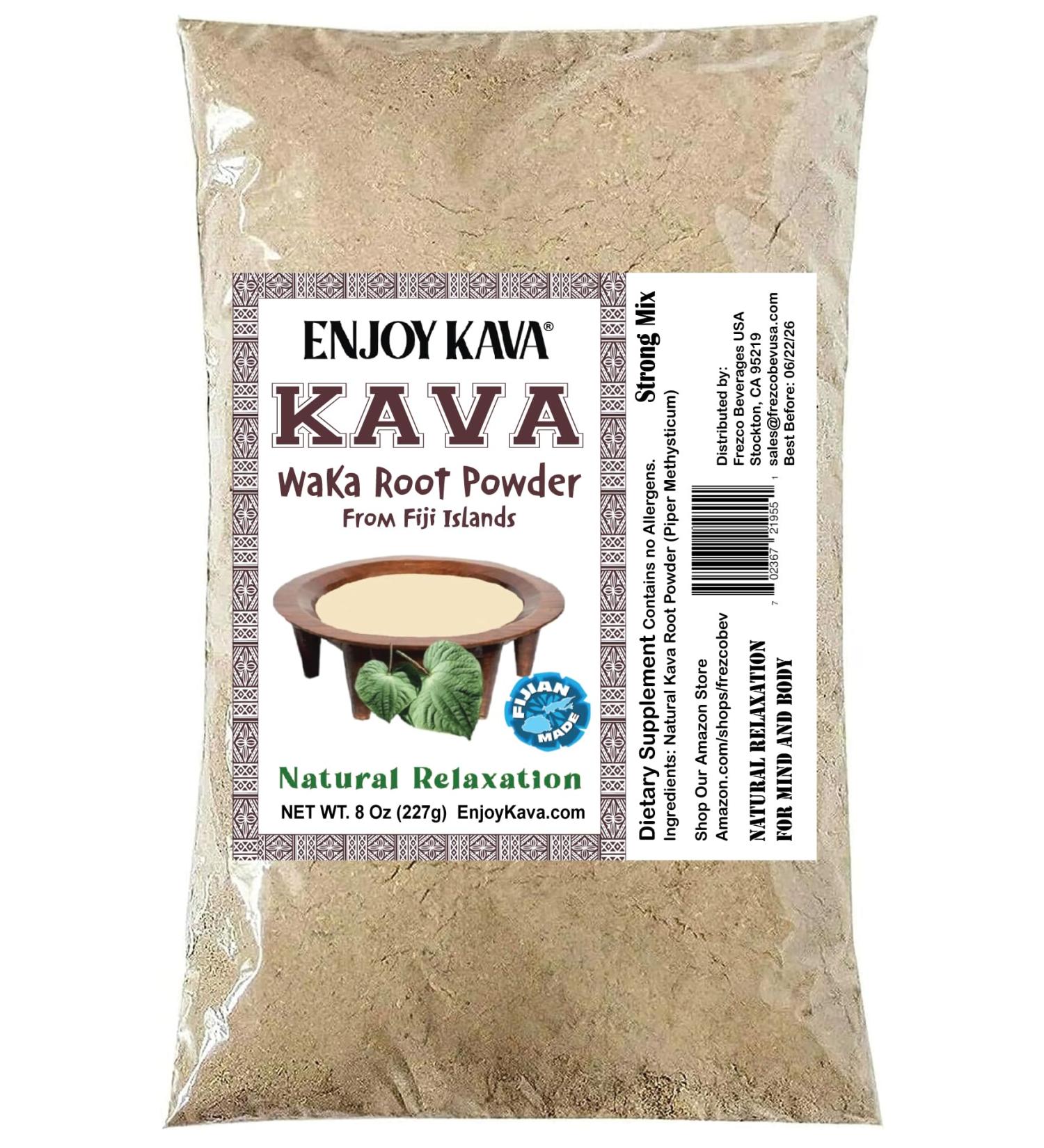 100% Noble Kava Root Powder 1/2 Pound (8 Oz) Helps Body Relax to Improve Sleep - Buy Online on GoSupps.com