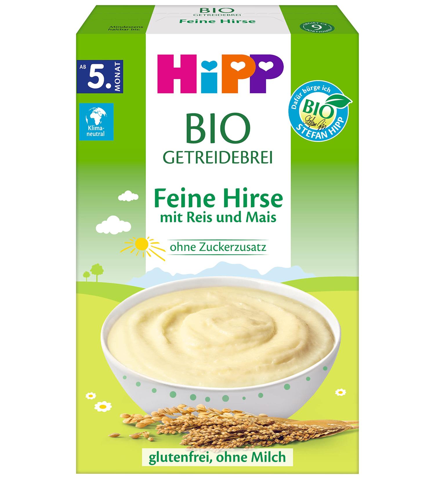 Hipp organic cereal porridge without added sugar fine millet gluten-free 200 g gluten-free 200 g (1 pack)