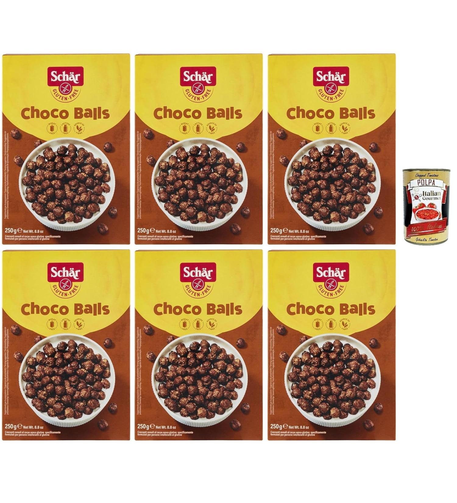 Italian Gourmet Bundle Schar 6x C r ales Choco Balls sans gluten 250g billes croustillantes au cacao petit-d jeuner & snack d guster avec lait/yaourt gourmand sans bl + Italian Gourmet Polpa - Buy Online on GoSupps.com
