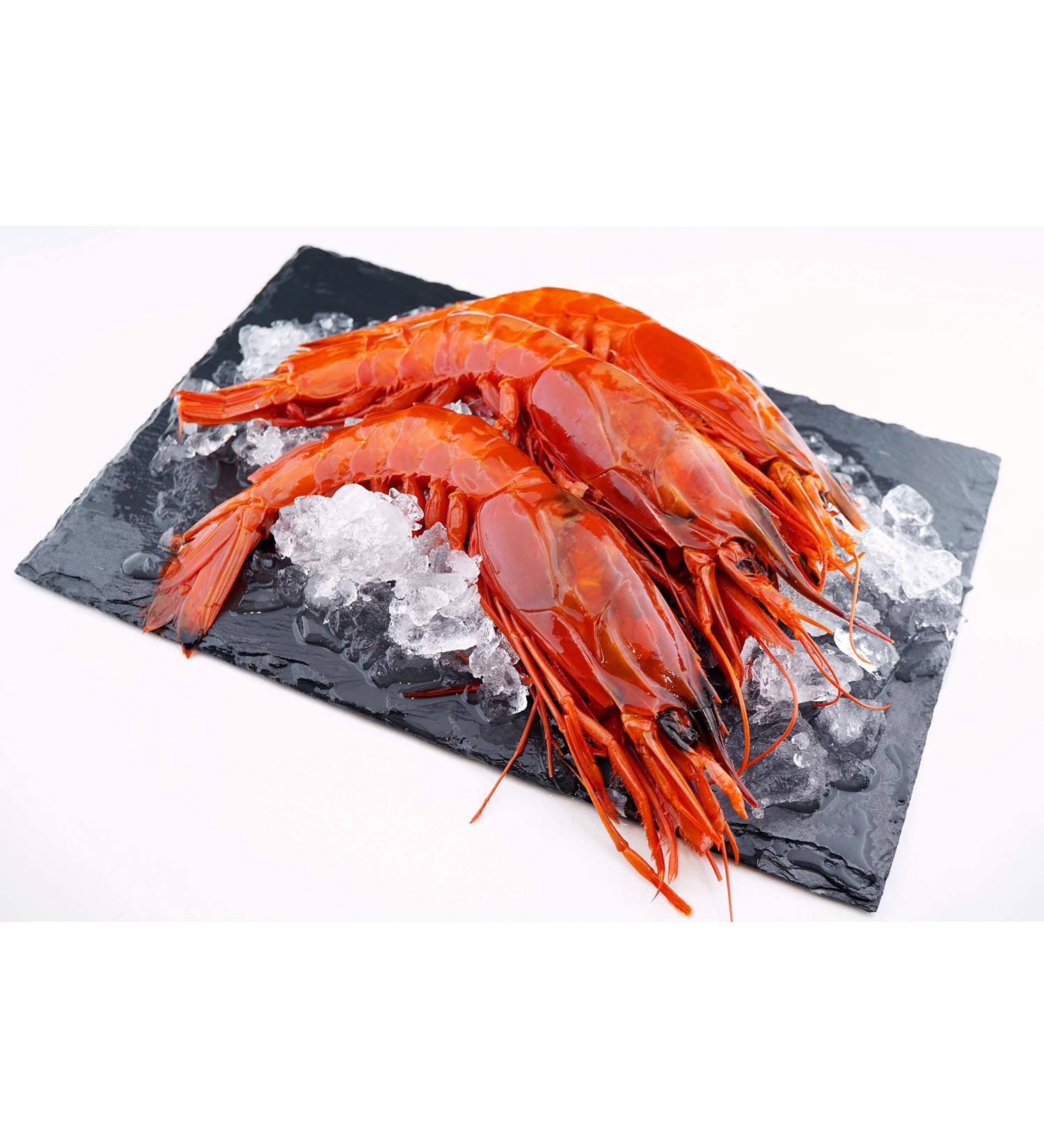 Buy Sepehr Dad Carabineros Red Giant Shrimp | Whole Raw Wildfang | 800g | Premium Seafood from Western Indian Ocean - Buy Online on GoSupps.com