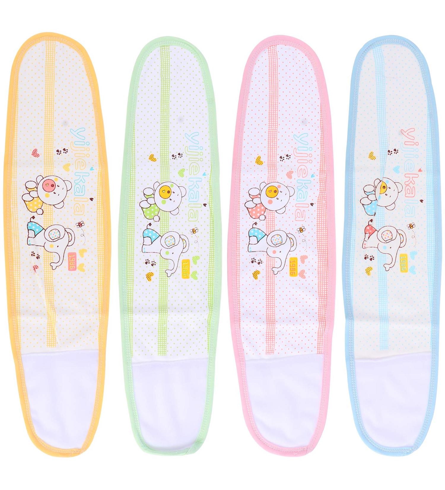 Healifty Baby Belly Button Bands 4 Pcs - Infant Umbilical Cord Navel Belts - Random Assorted Colors - Buy Online on GoSupps.com
