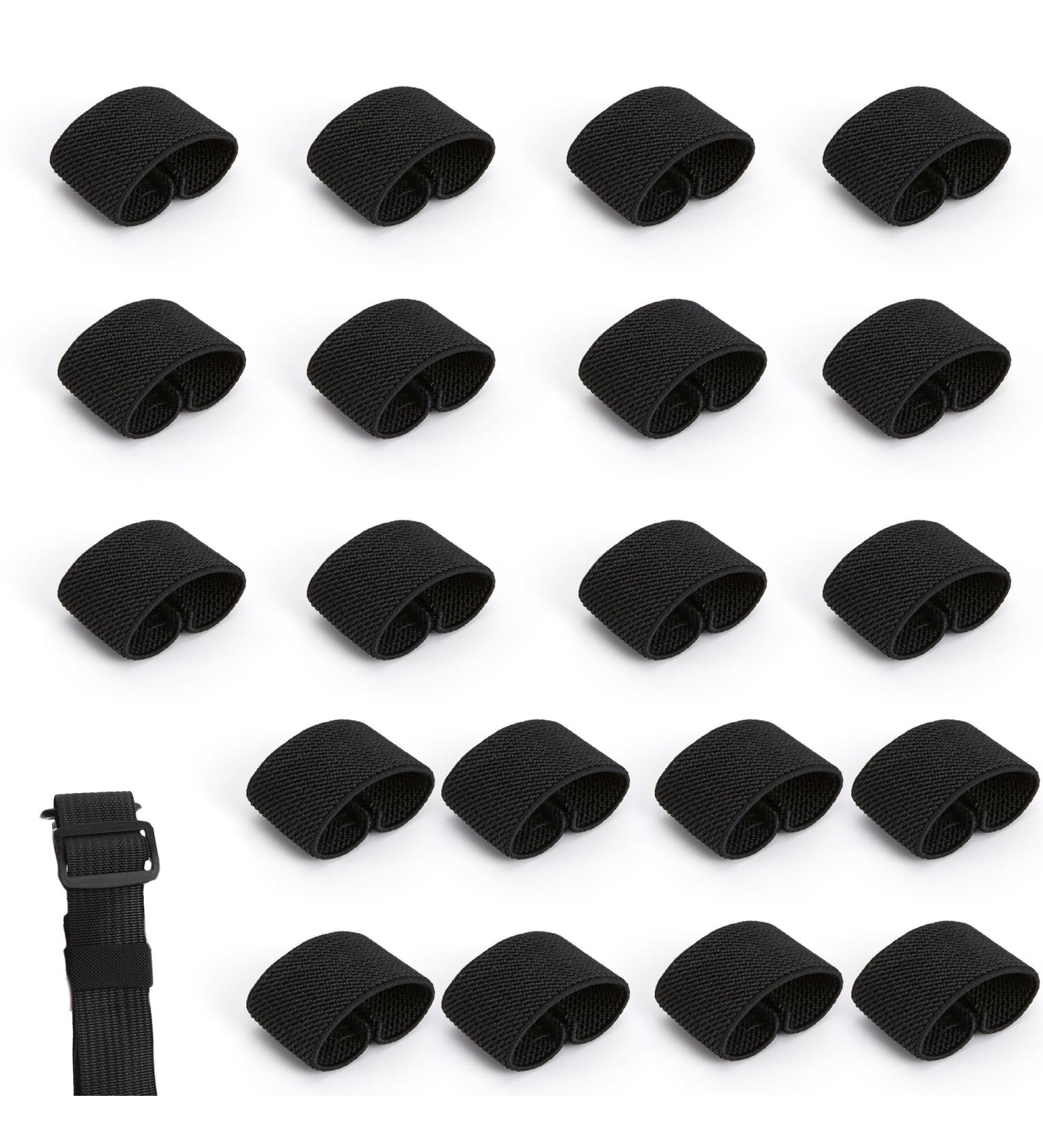 Zahd 20-Piece Tactical Belt Holder Set - Durable Elastic Duty Belt Keepers for 3.5-4cm Belts - International Shipping Available - Buy Online on GoSupps.com