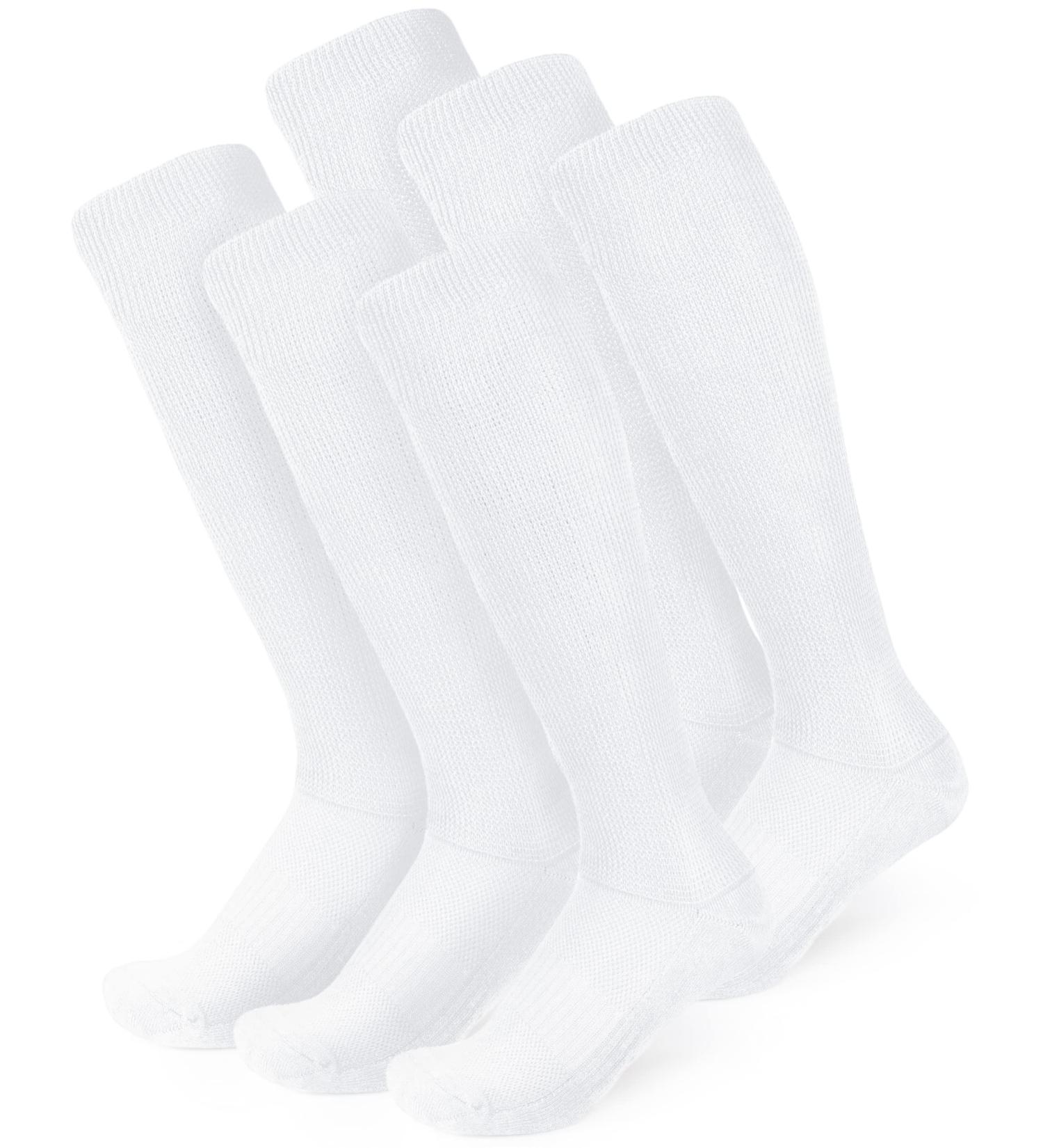 Viasox 6 Pack Non-Binding Diabetic Socks - X-Large White for Men & Women - Buy Online on GoSupps.com