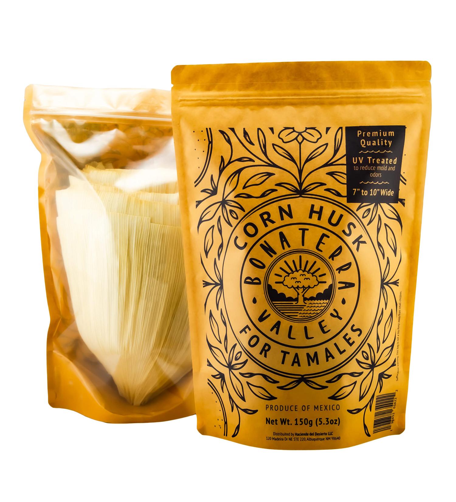 Hojas Para Tamal Grande - Bonaterra Valley Premium Large Corn Husk 150g (5.3oz) - Buy Online on GoSupps.com