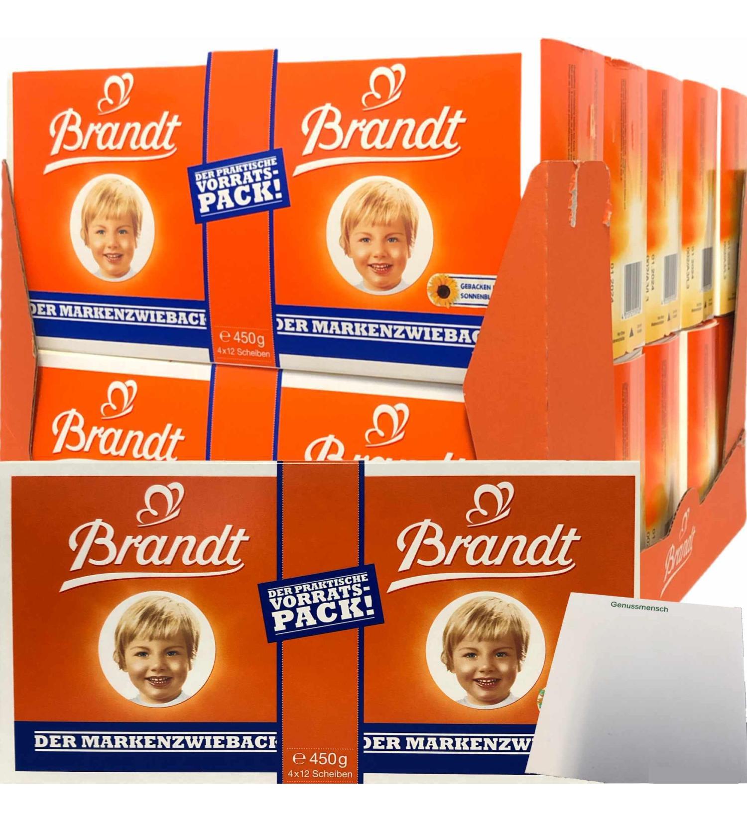 Brandt Branded Rusks 10 Pack (10x450g) - Practical Storage + UsY Block - International Shipping - Buy Online on GoSupps.com
