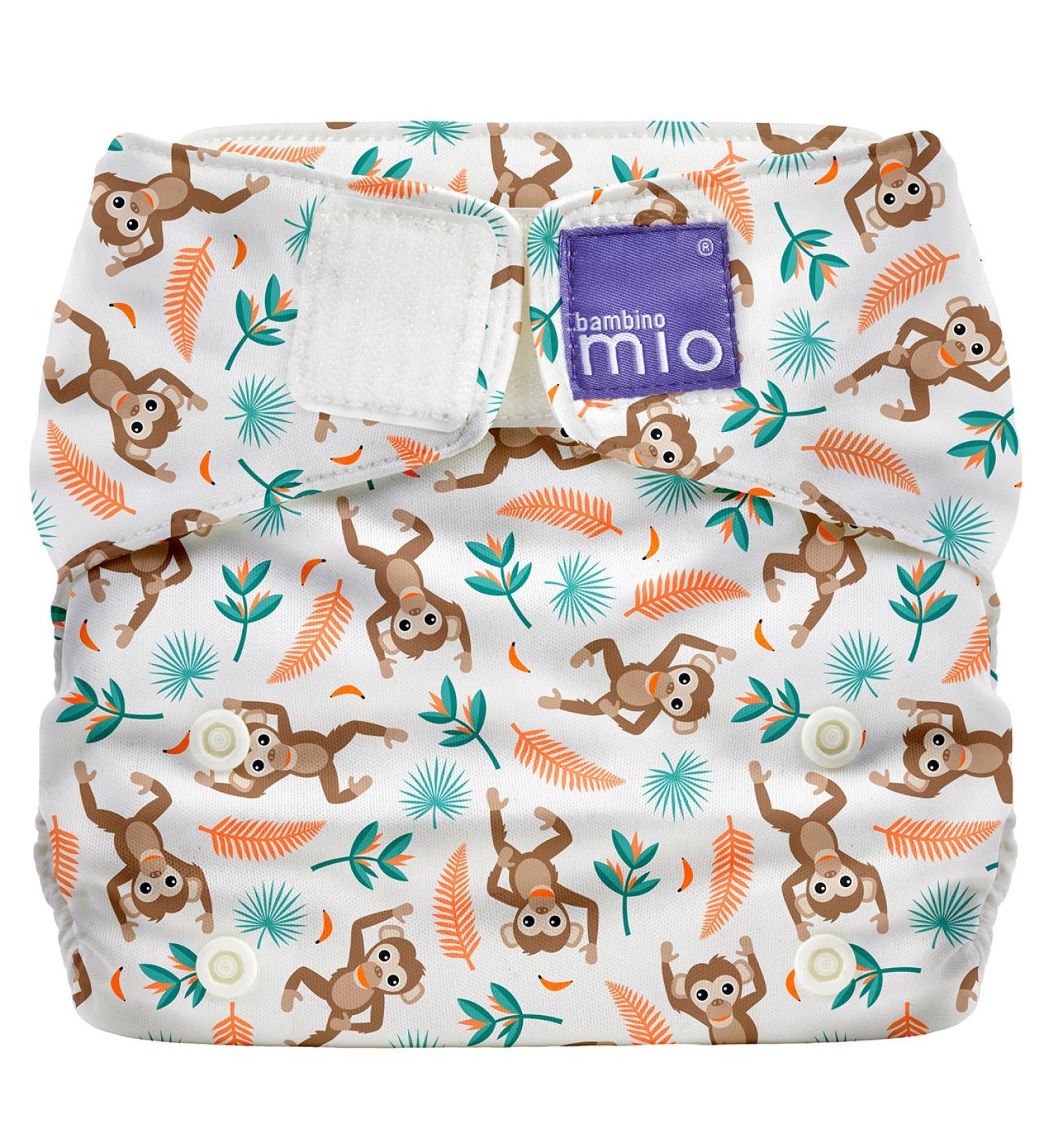 Bambino Mio Miosolo All-in-One Reusable Diaper - Spider Monkey Design | Eco-Friendly & International Shipping - Buy Online on GoSupps.com