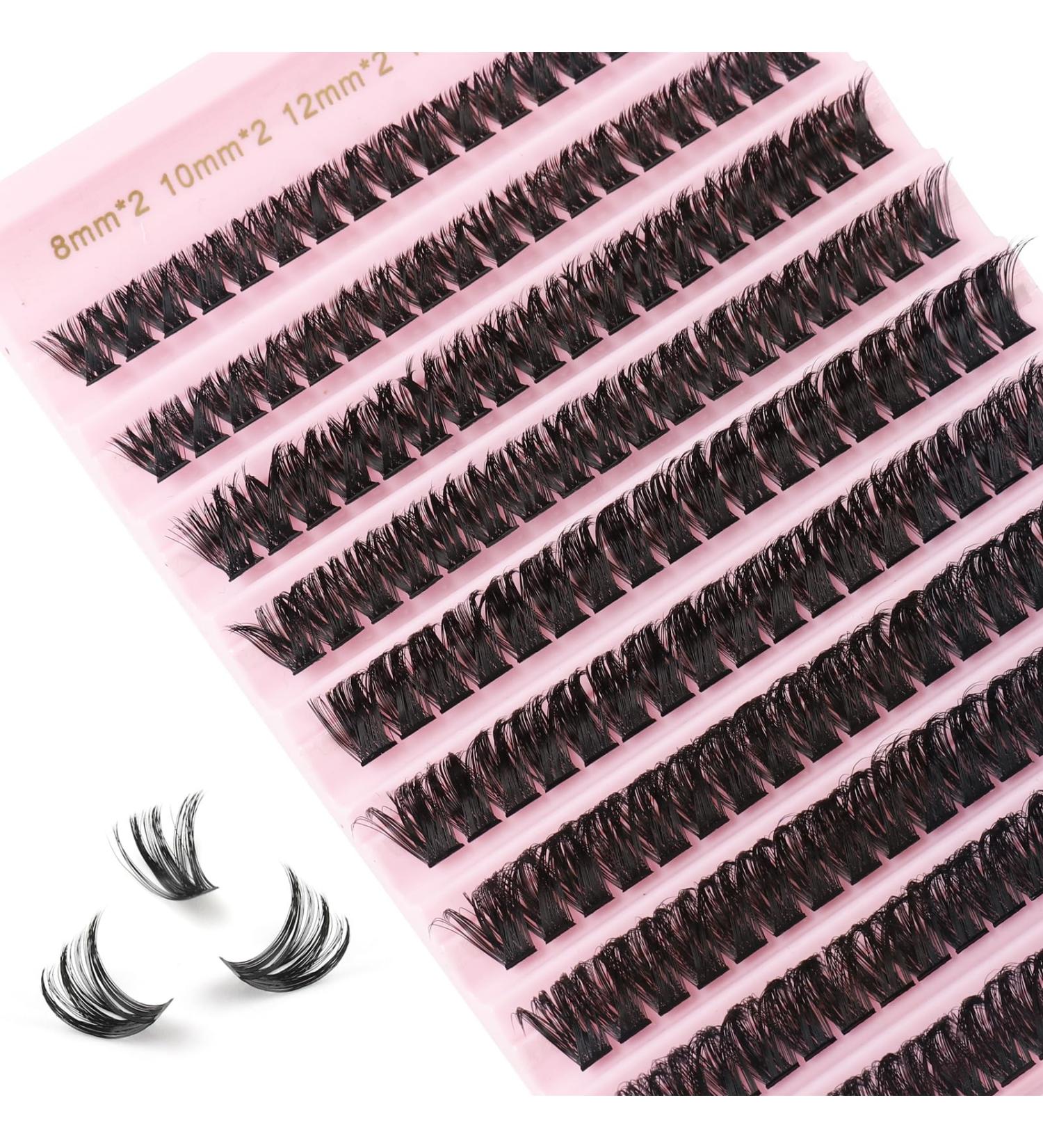 Shop Glowing Win Eyelash Extensions | DIY Individual 80D Cluster Lashes | Natural 8-16mm Cat Eye Fake Eyelashes - Buy Online on GoSupps.com