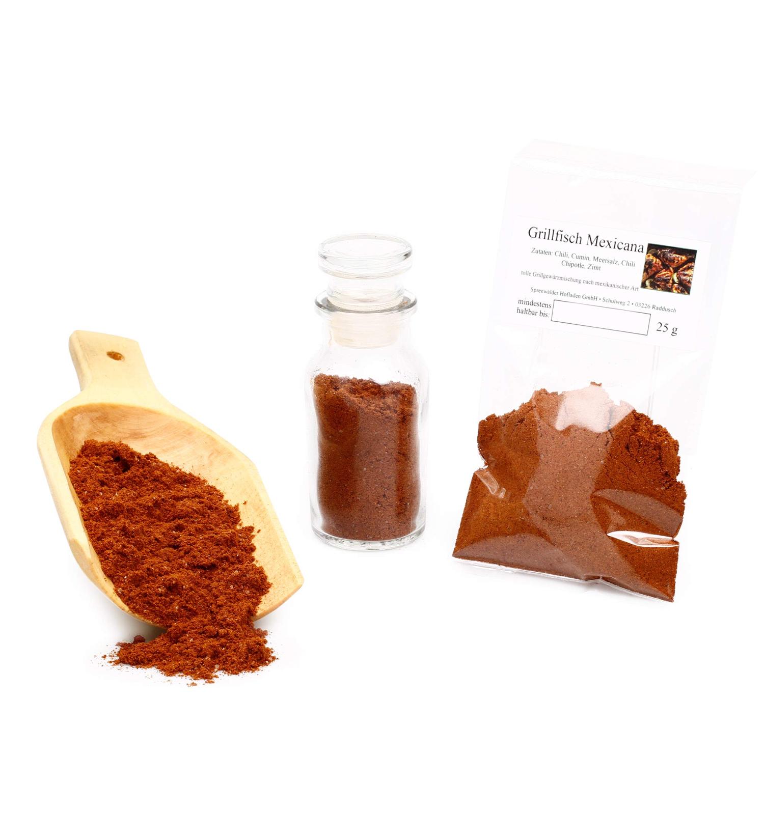  Feine W rze Mexicana BBQ Spice Mix without Taste Amplifier Mexican Spices for Grilling Fish 25g - Buy Online on GoSupps.com
