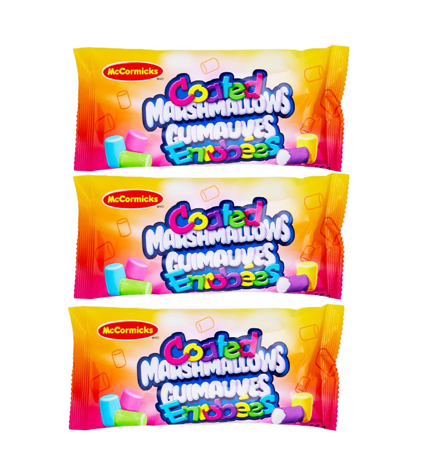Coated Marshmallows - 56g. Beef gelatin PACK OF 3