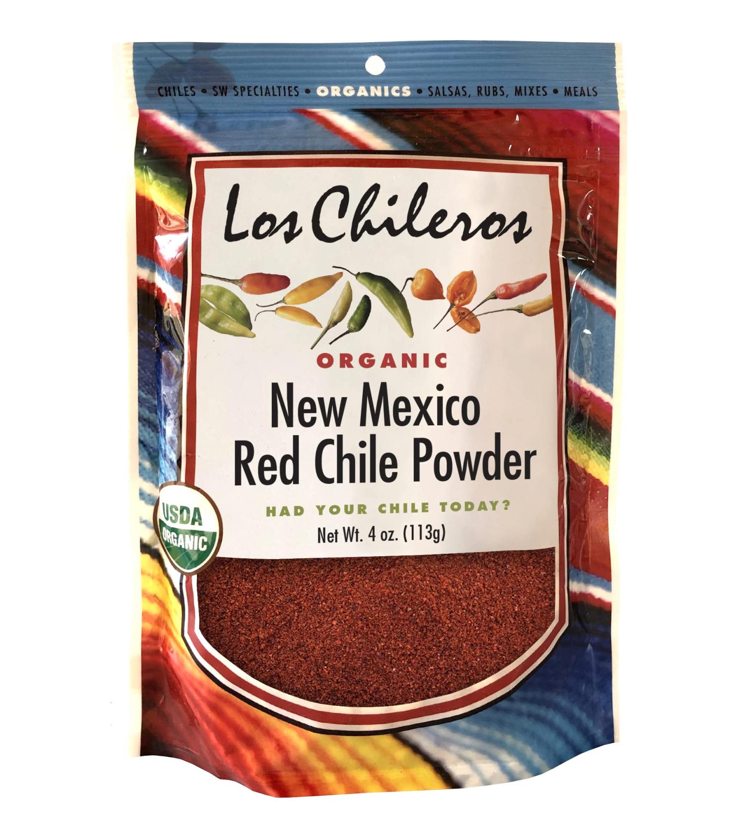 Los Chileros Organic New Mexico Red Chile Powder - 4 oz (Packaging May Vary) - Buy Online on GoSupps.com