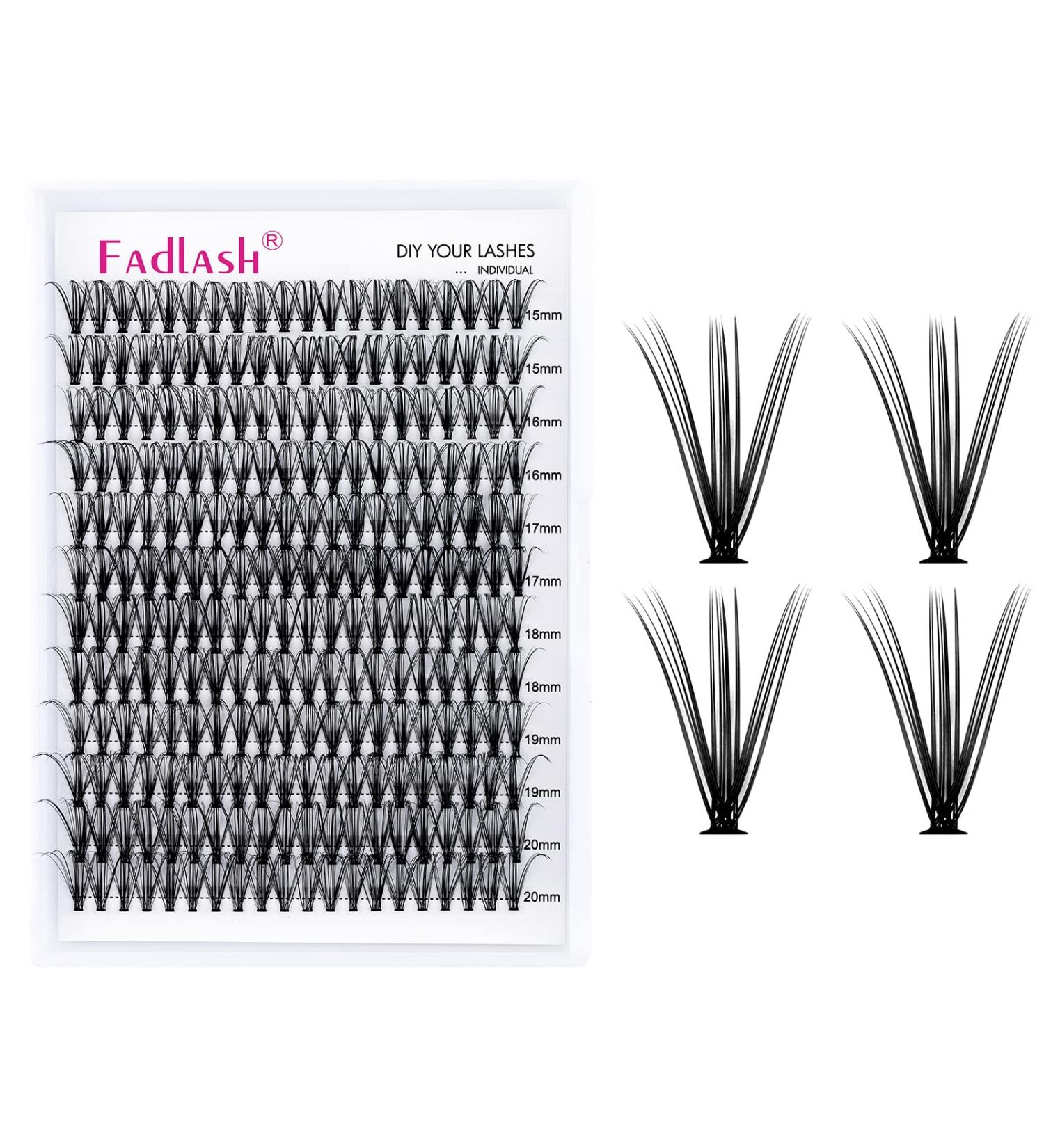 Buy 20D Individual Cluster Eyelashes for Extensions | 0.07 D CURL Mix (15-20mm) - Perfect for Beginners | Artificial Eyelashes DH-20D-07-D - Buy Online on GoSupps.com