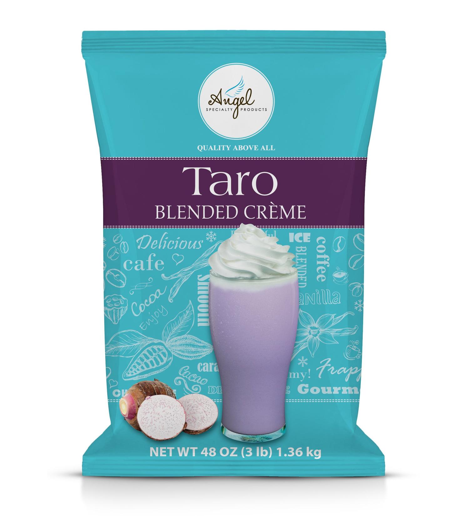 Taro Blended Cr me Mix by Angel Specialty Products - 3 LB Taro, 3 Pound Pack - Delicious and Creamy Taro Flavor - Buy Online on GoSupps.com