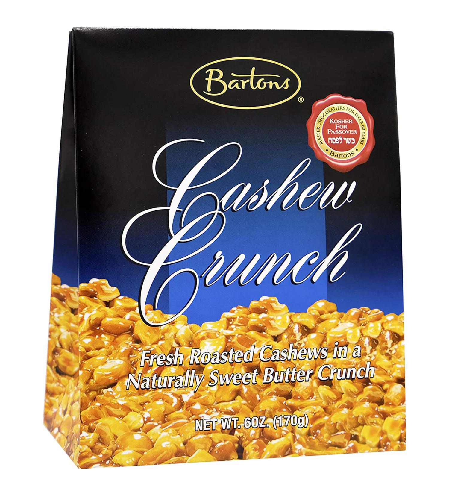 Barton's Cashew Crunch Dairy Kosher For Passover - 6 Ounce (Pack of 1) - Buy Online on GoSupps.com