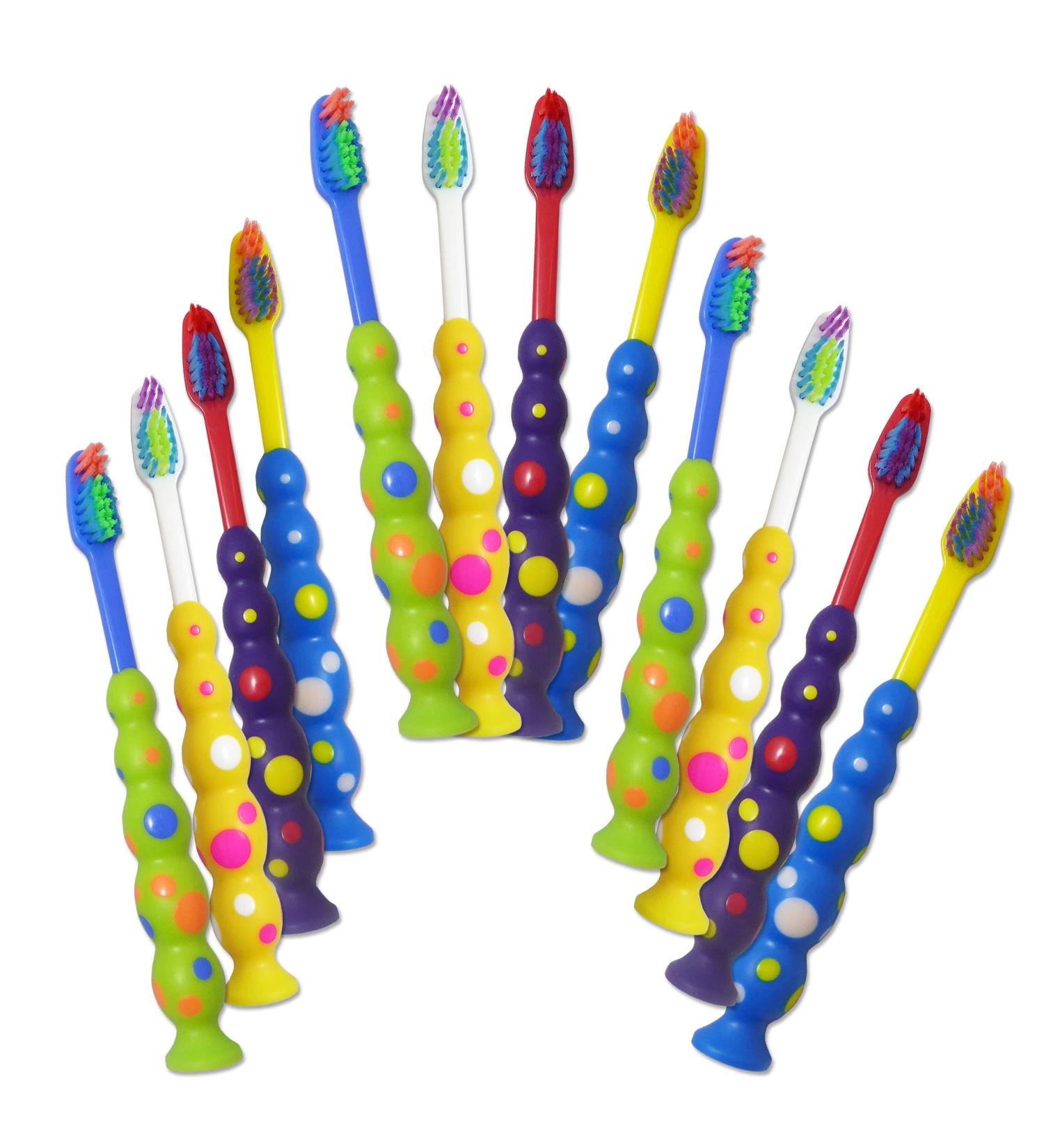 Buy Bulk Pack of 32 Children's Toothbrushes with Suction Cup Ideal for Kids' Oral Care - Buy Online on GoSupps.com