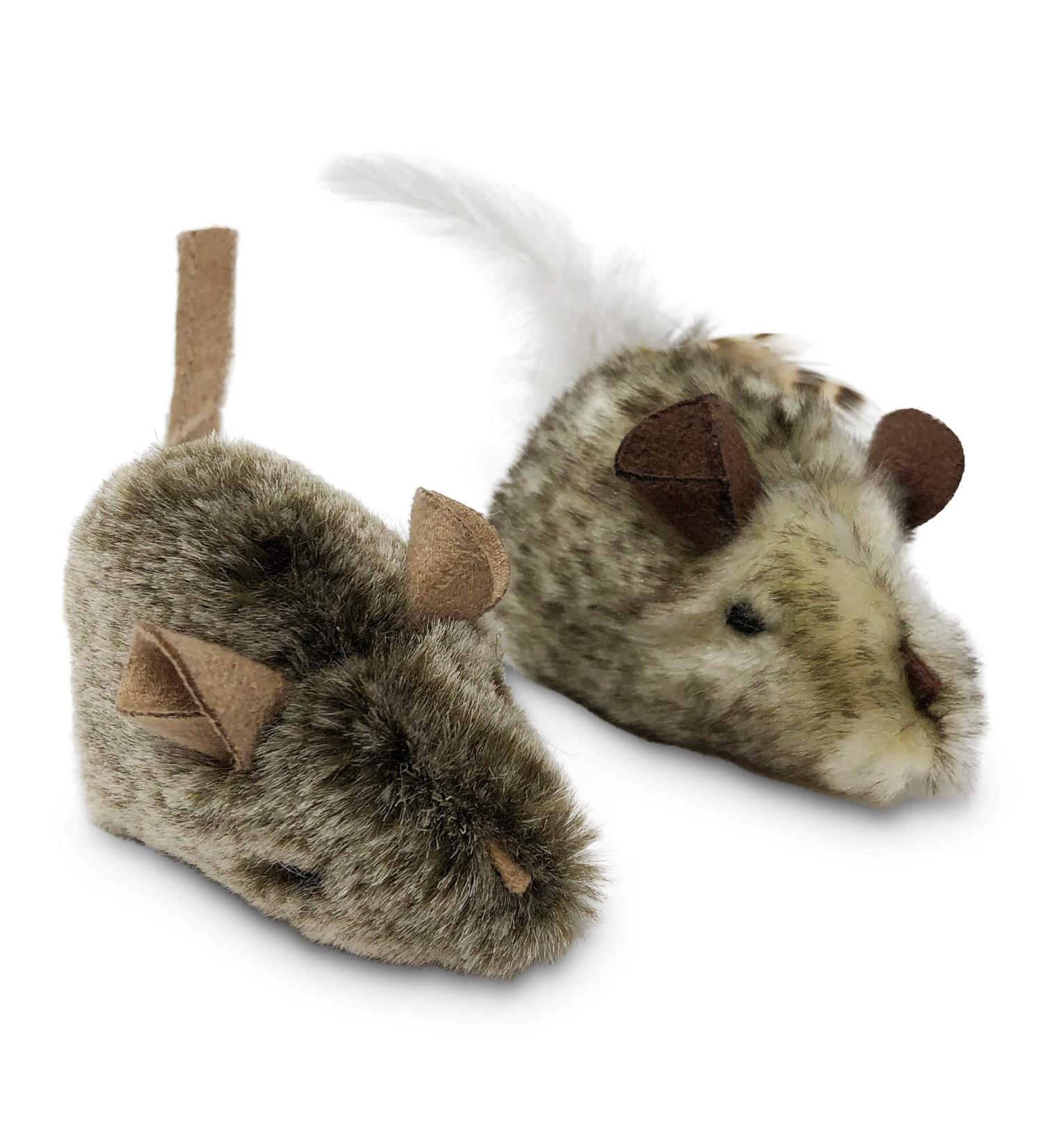 Our Pets Play-N-Squeak Cat Toy Mouse with Catnip - Interactive Mouse Toy for Indoor Cats with Real Mouse Sound - Kitty and Kitten Enrichment Toy - Pack of 2 - Buy Online on GoSupps.com